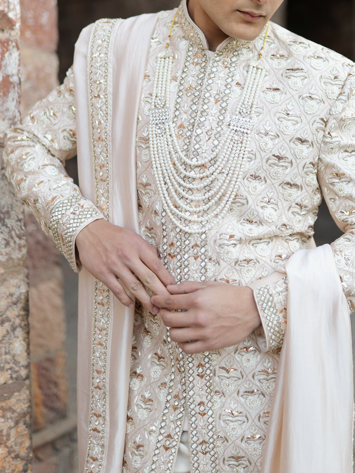 Celestial Ivory Ceremonial Sherwani