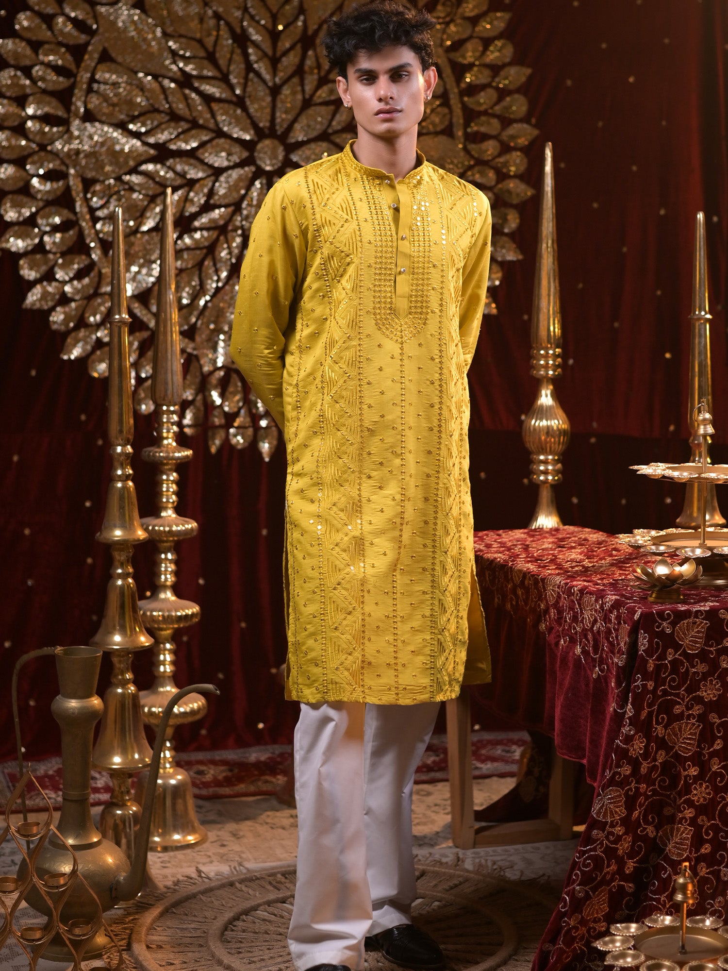 Ankit's Canary Charm Kurta Pajama