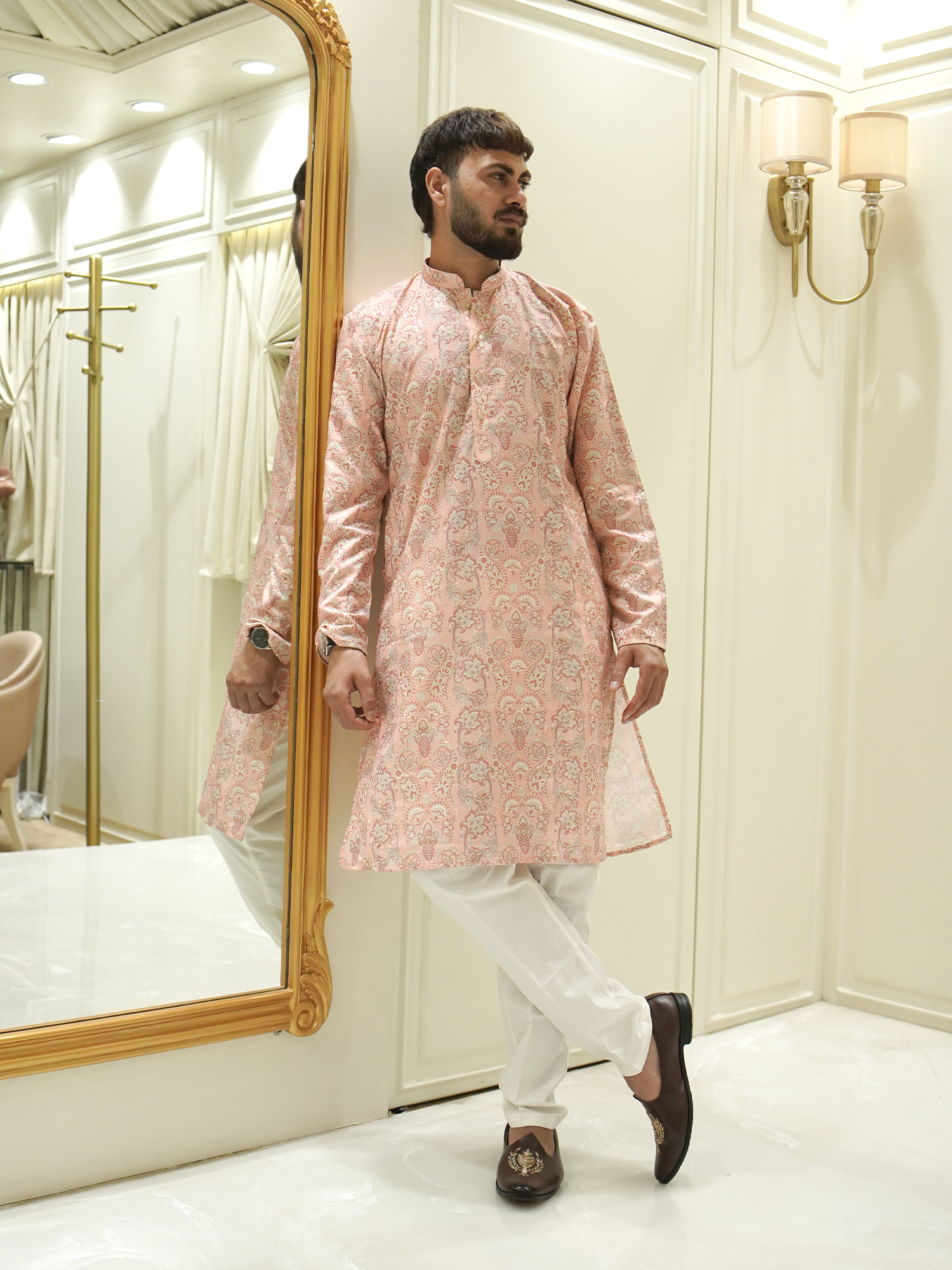 Blush Paisley Kurta Set