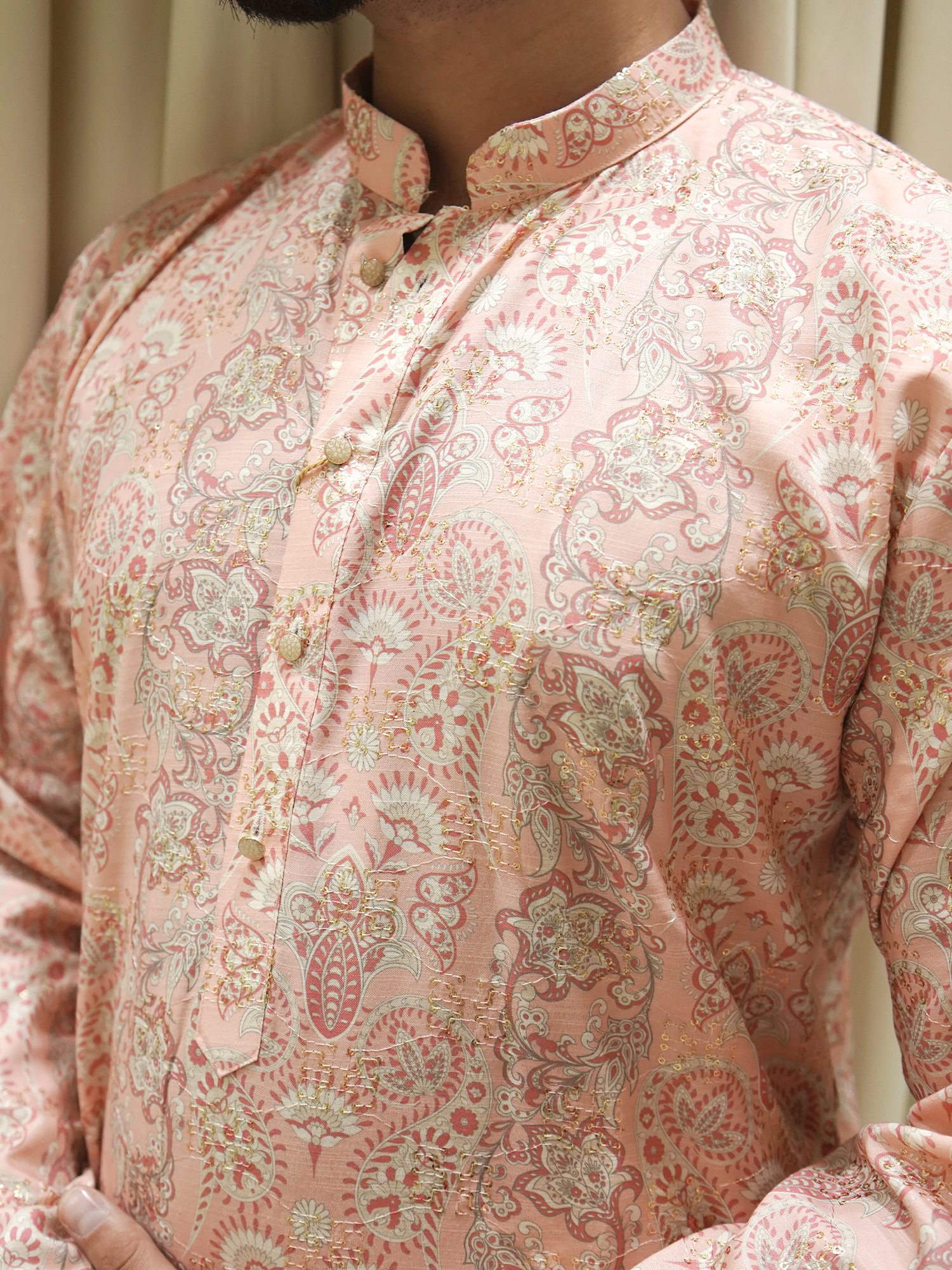 Blush Paisley Kurta Set