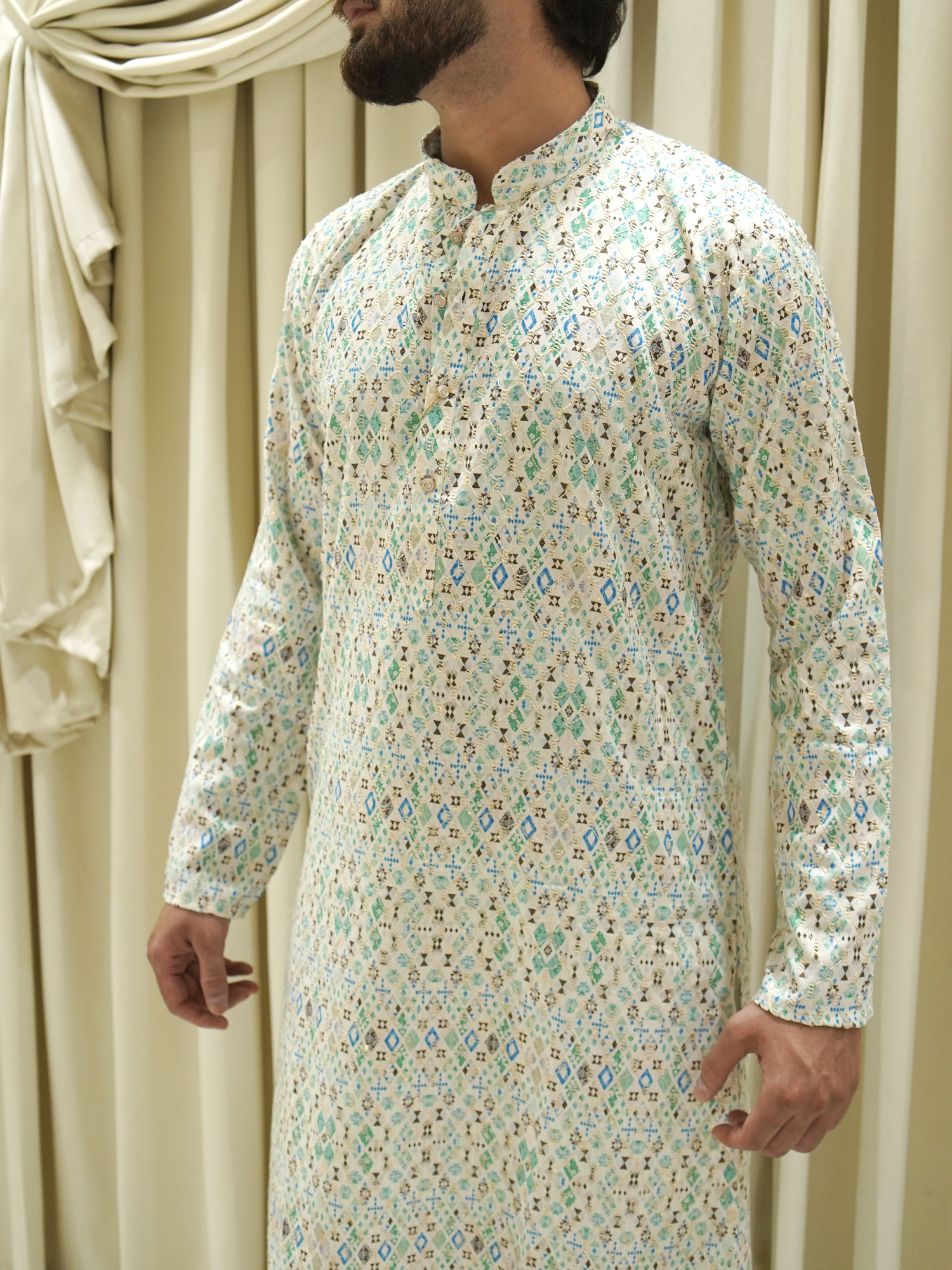 Festive Mosaic Kurta Set