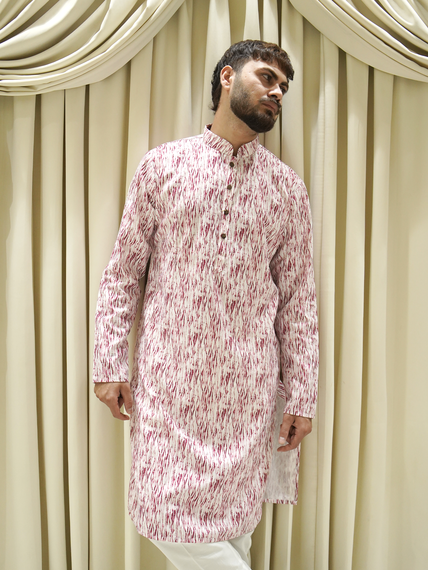 Abstract Canvas Kurta Set