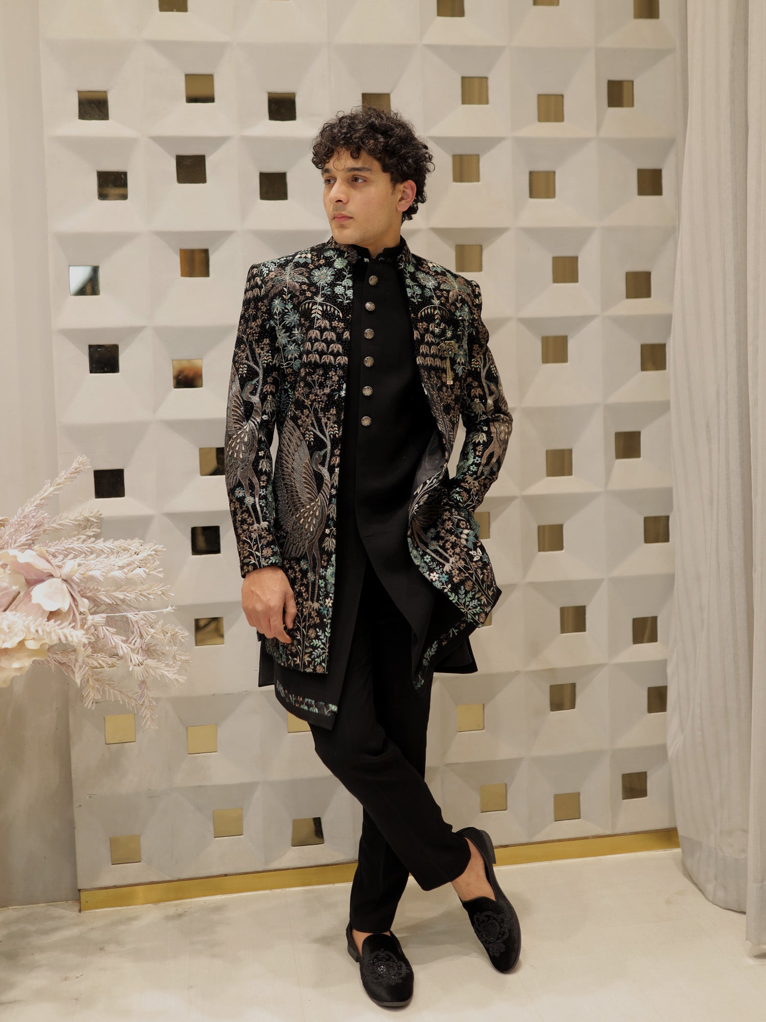 Teal Phoenix Indo-Western