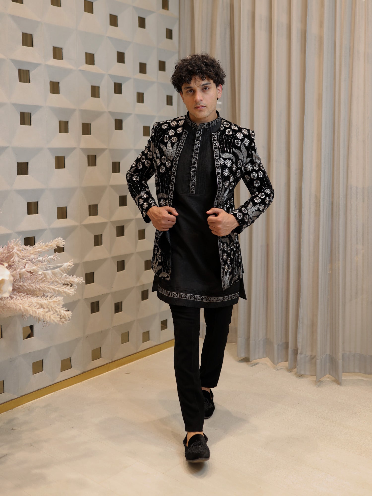 The Charcoal Fleur Reverie Indo-Western