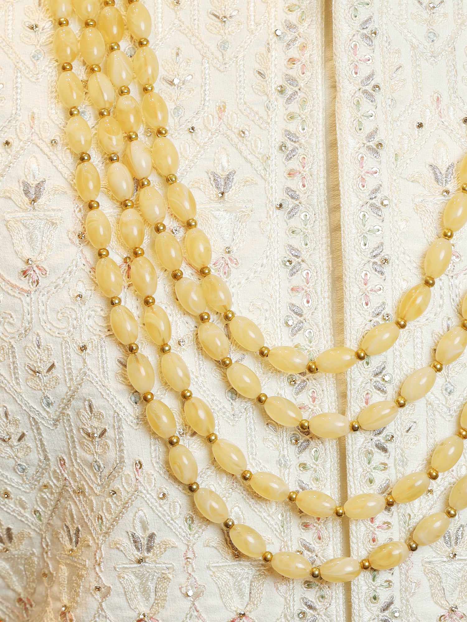Golden Teardrop Symphony Mala
