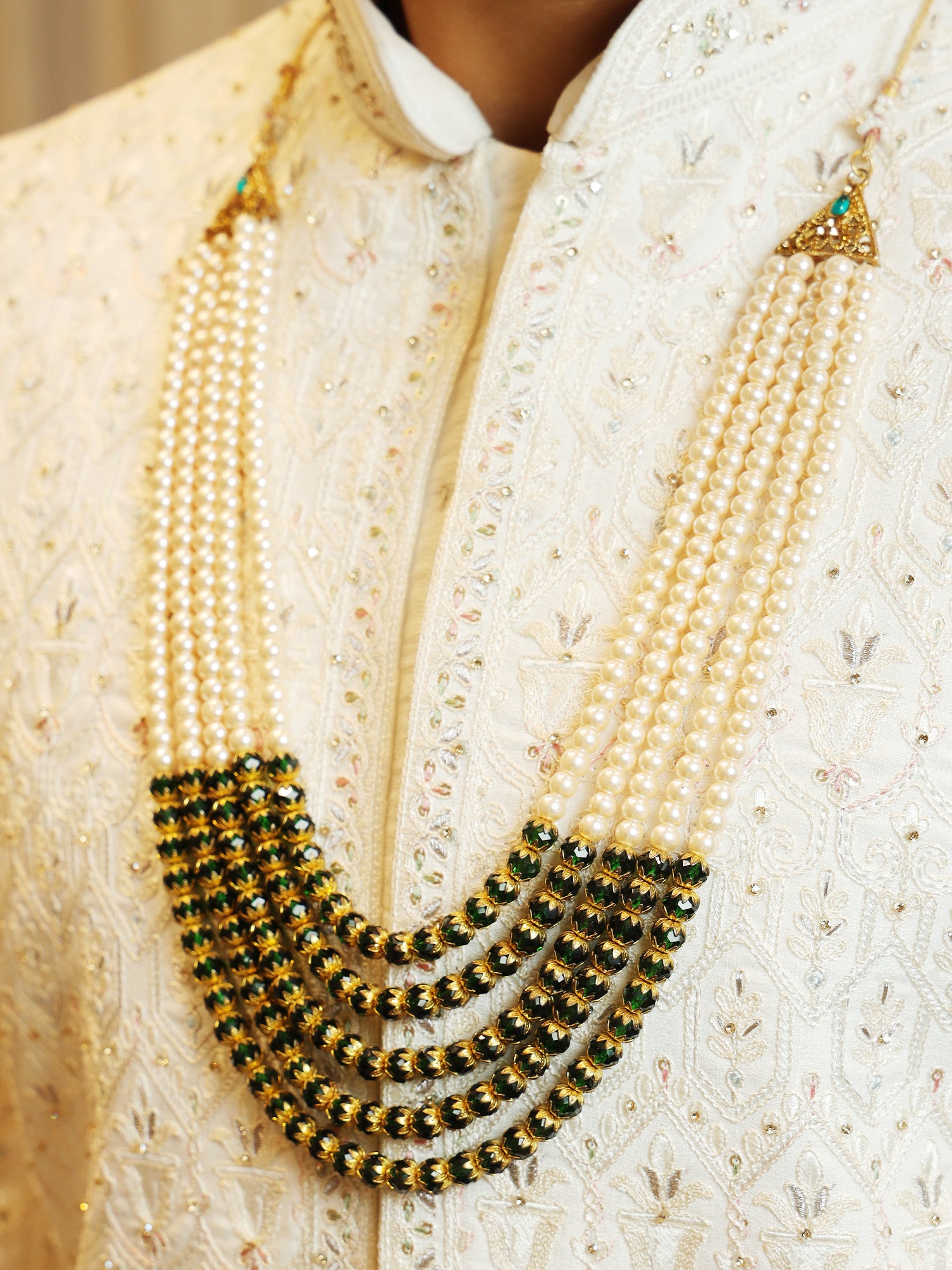 Forest Gem Pearl Harmony Mala