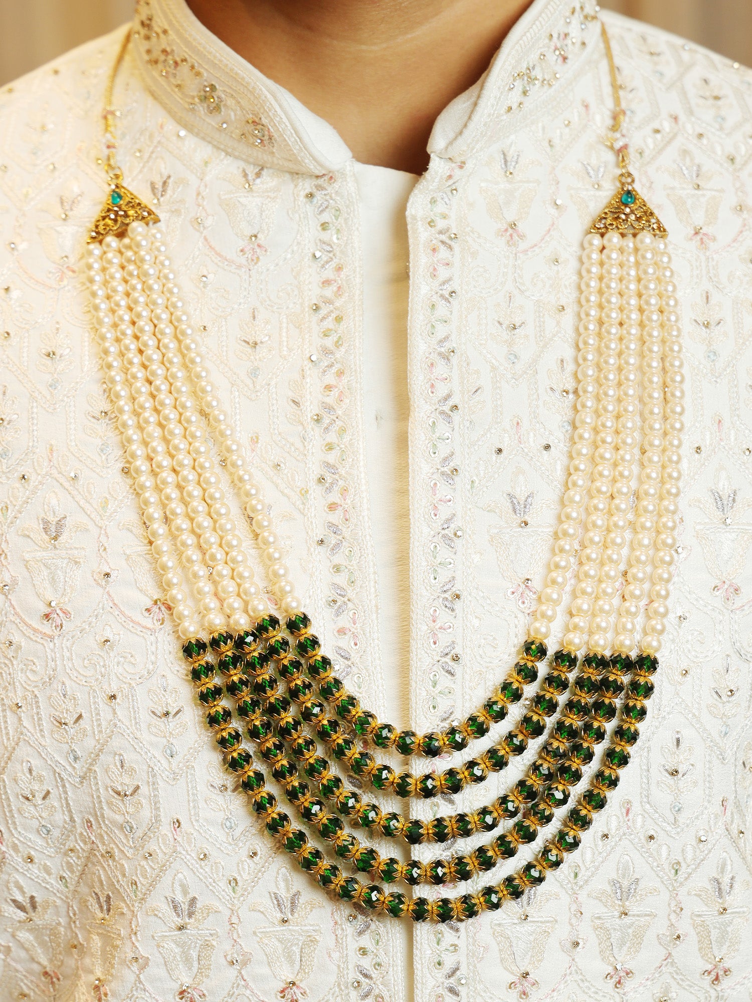 Forest Gem Pearl Harmony Mala