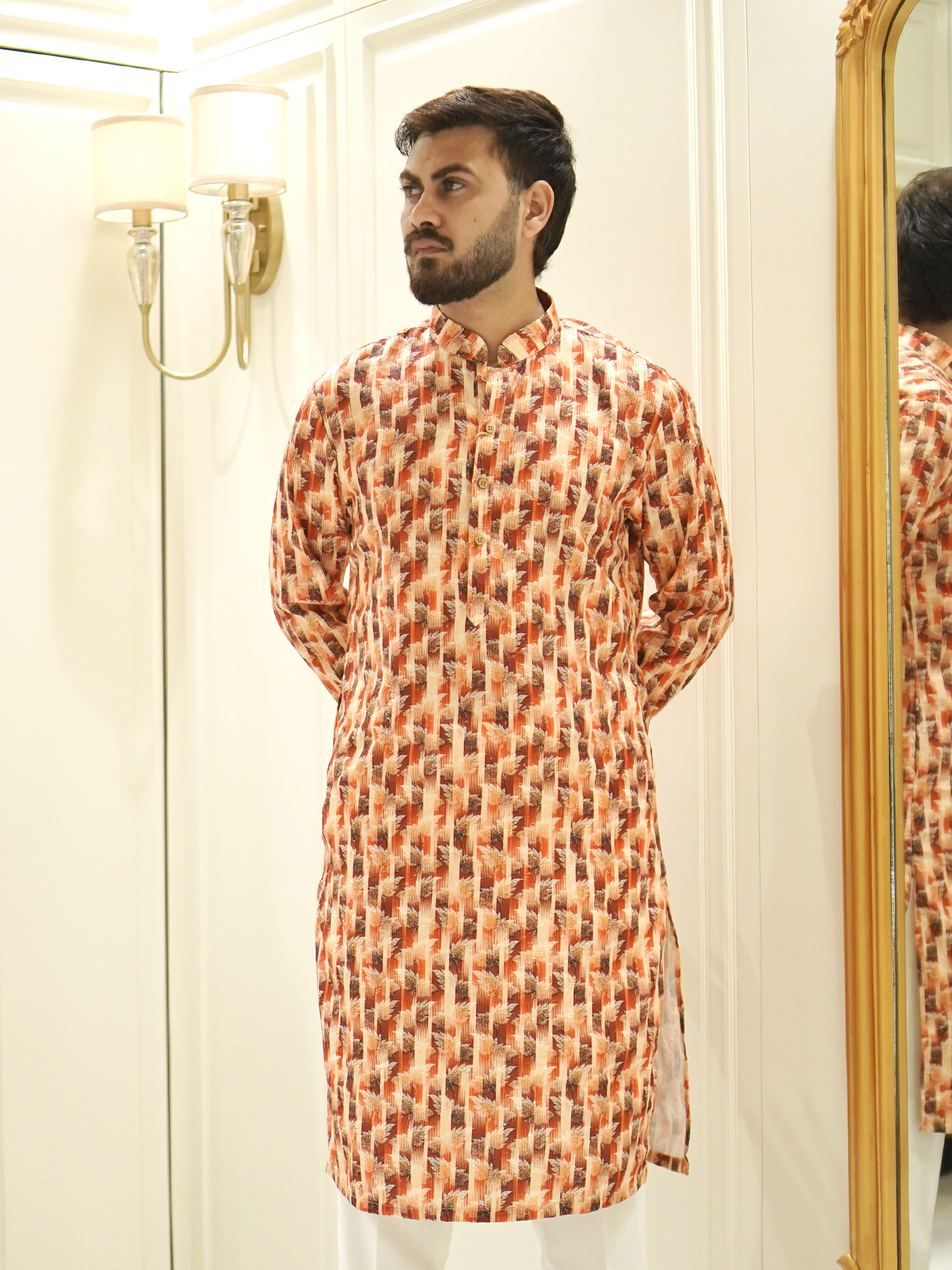 Saffron Tapestry Kurta Set
