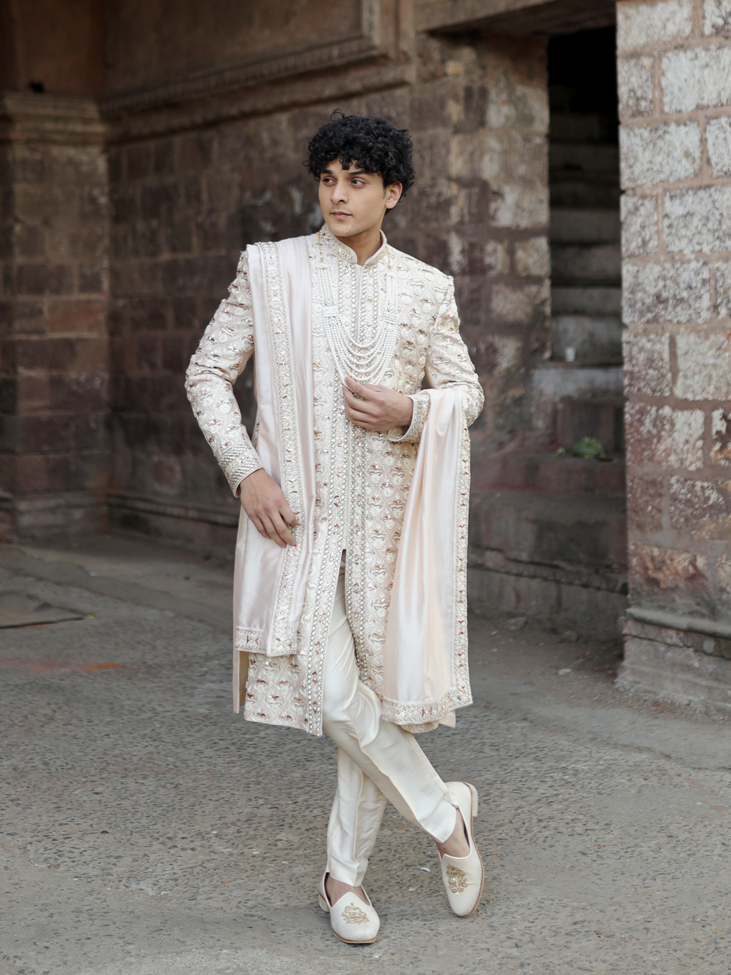 Celestial Ivory Ceremonial Sherwani