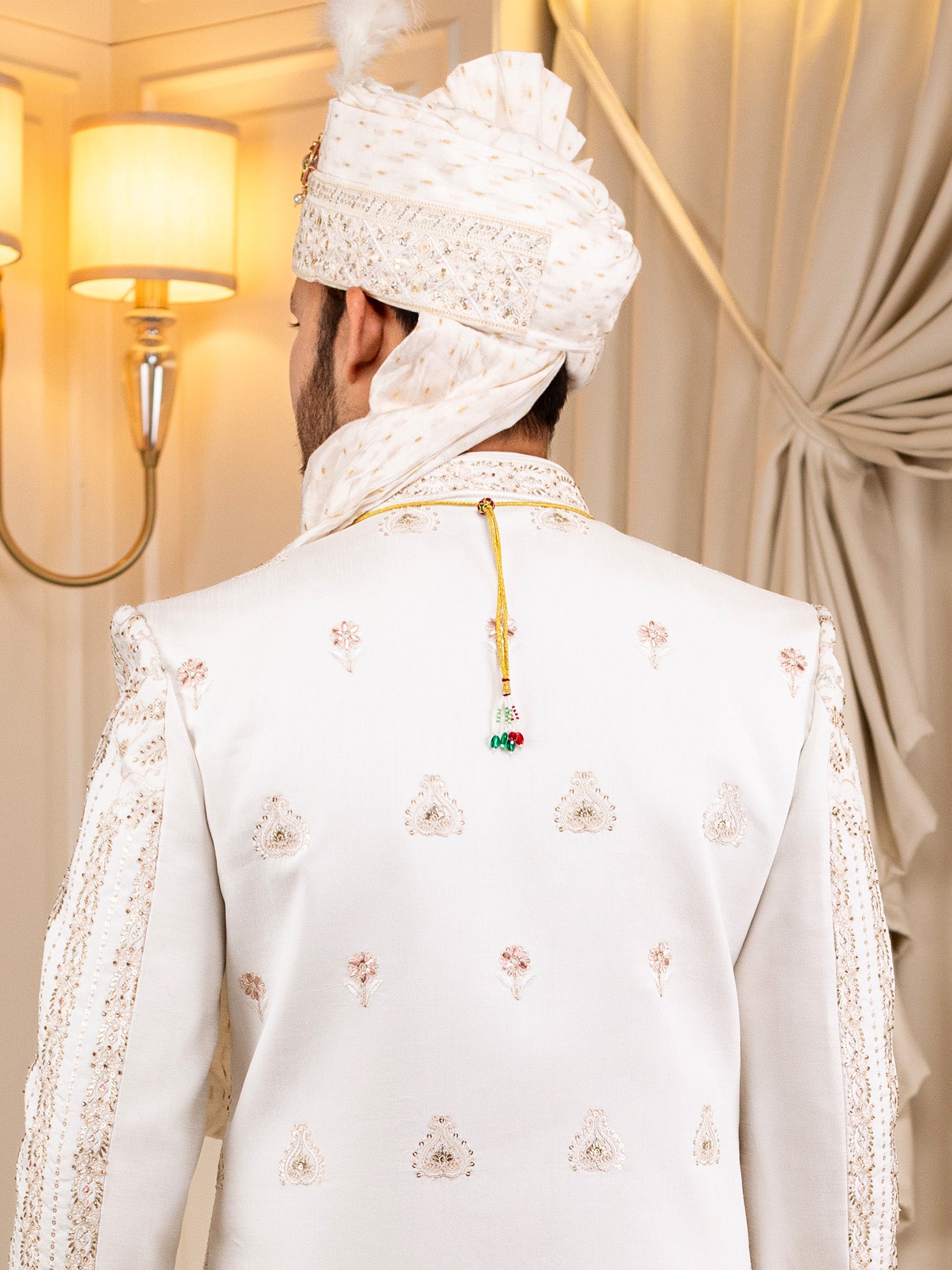 5 Layered White Pearl Beaded Mala
