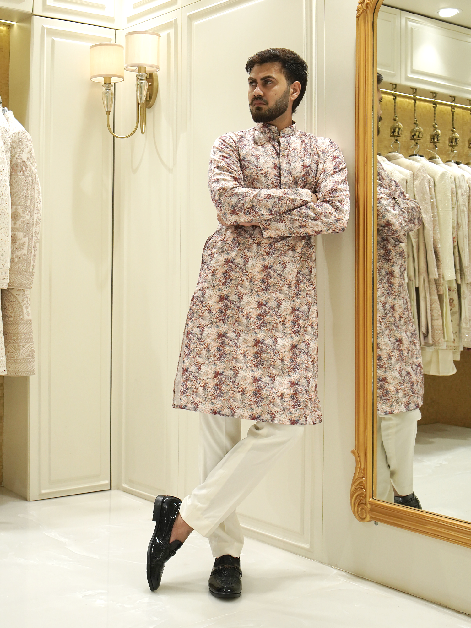 Ethereal Bloom Pastel Paradise Kurta Set