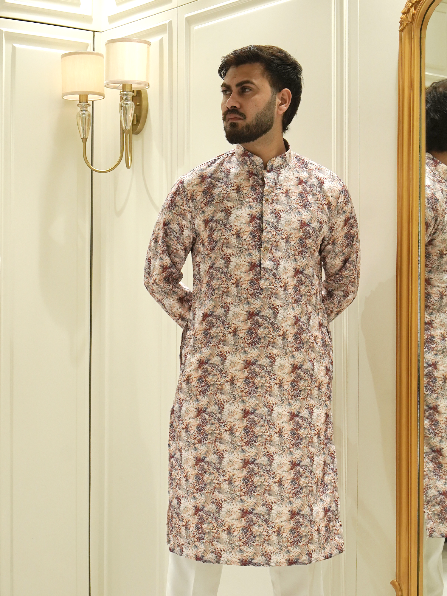 Ethereal Bloom Pastel Paradise Kurta Set
