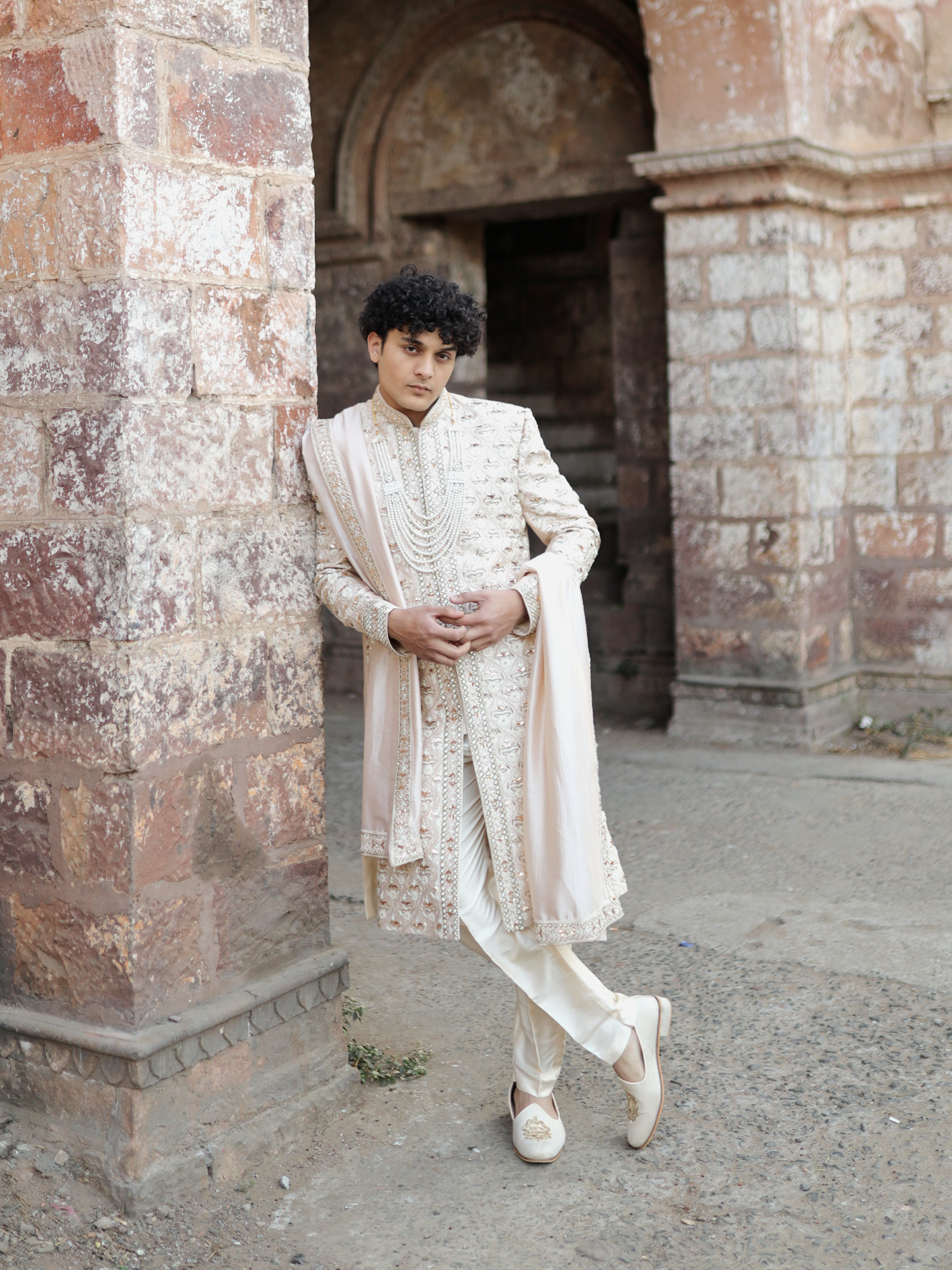 Celestial Ivory Ceremonial Sherwani