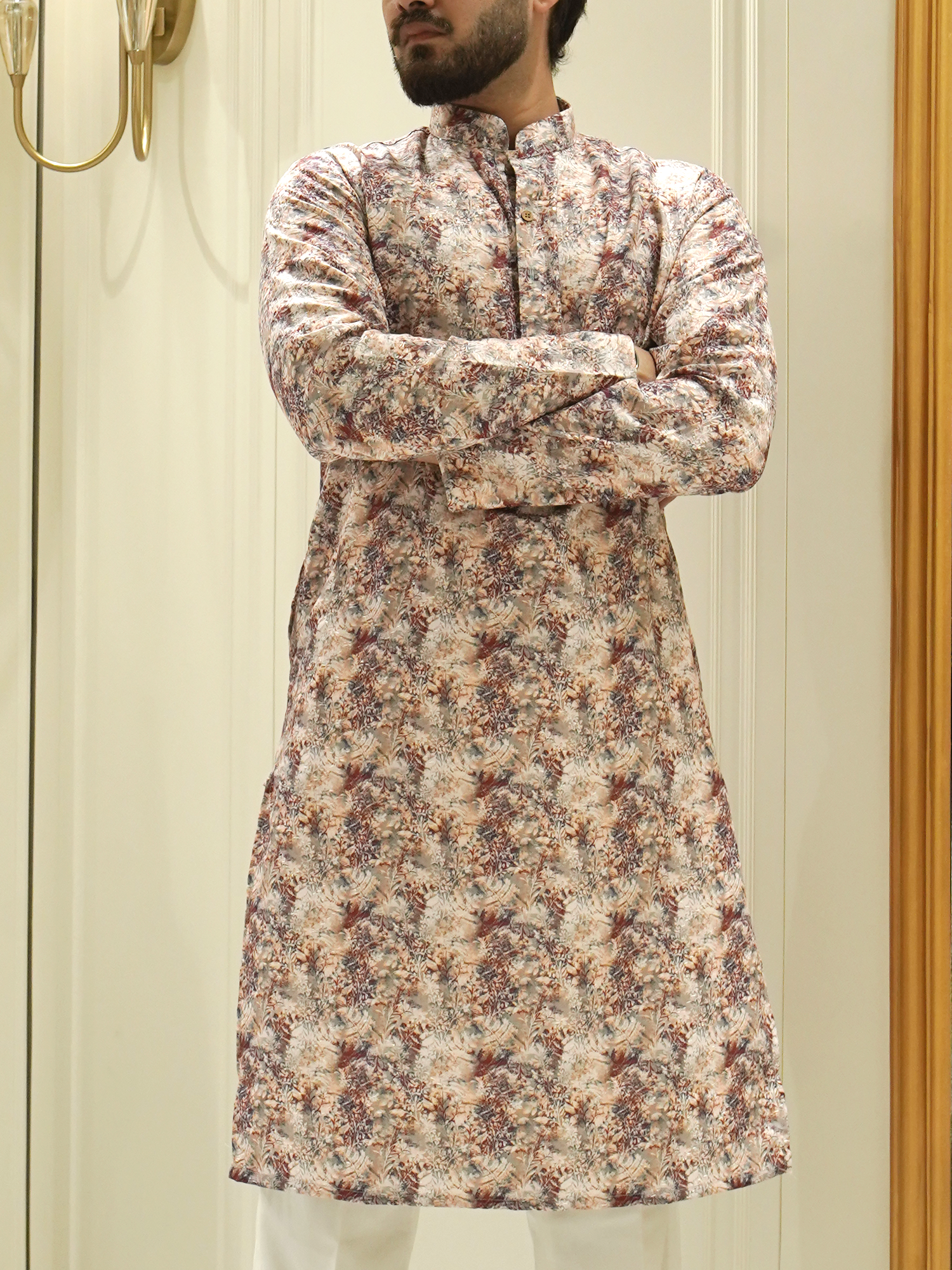 Ethereal Bloom Pastel Paradise Kurta Set