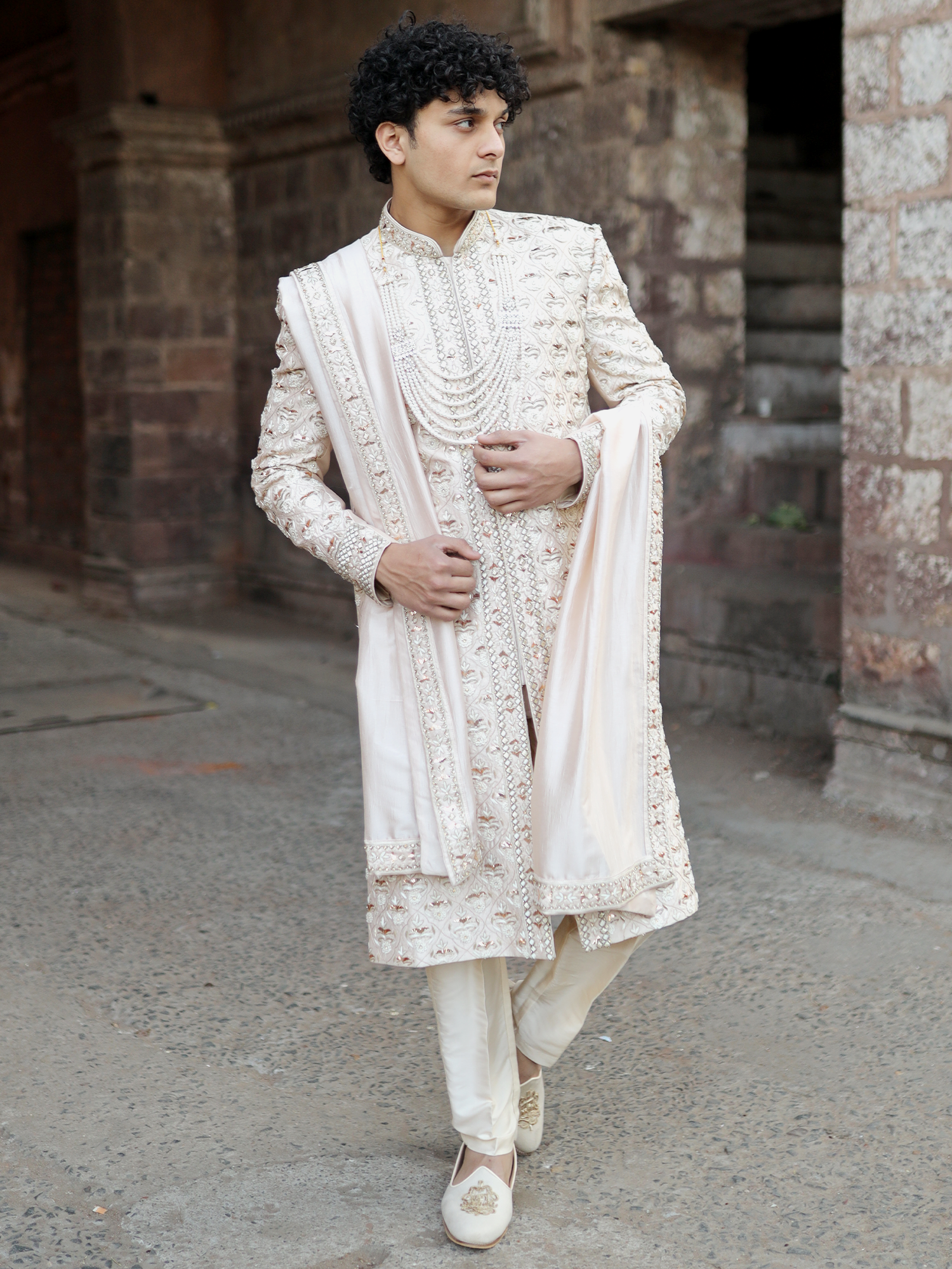 Celestial Ivory Ceremonial Sherwani