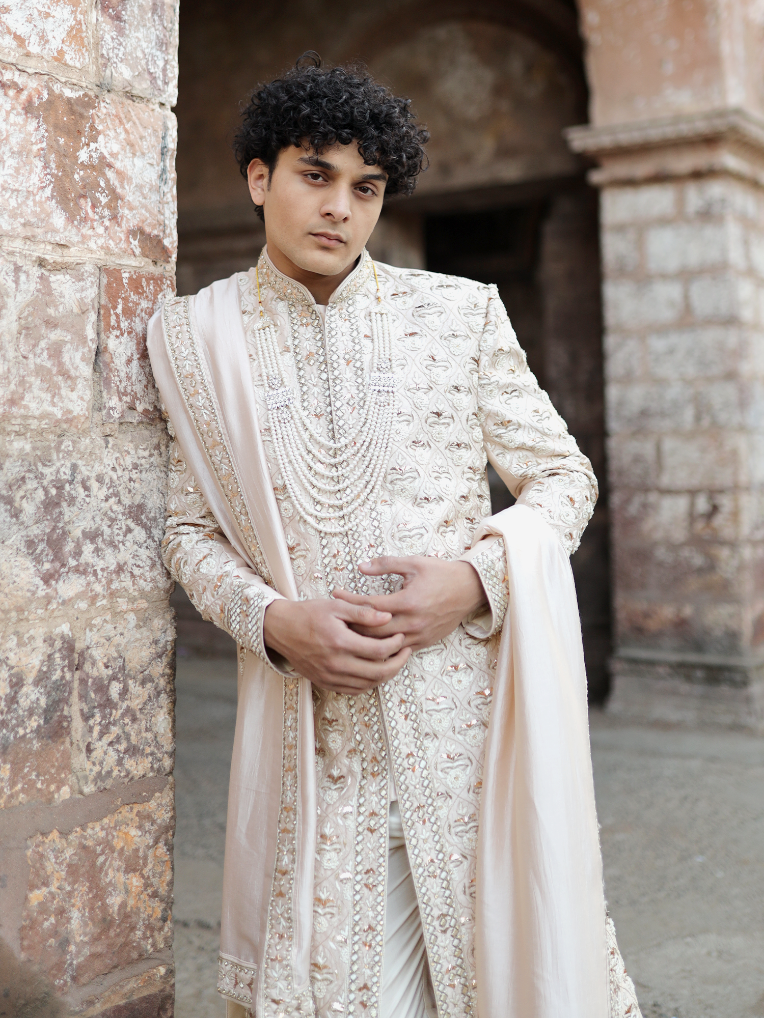 Celestial Ivory Ceremonial Sherwani