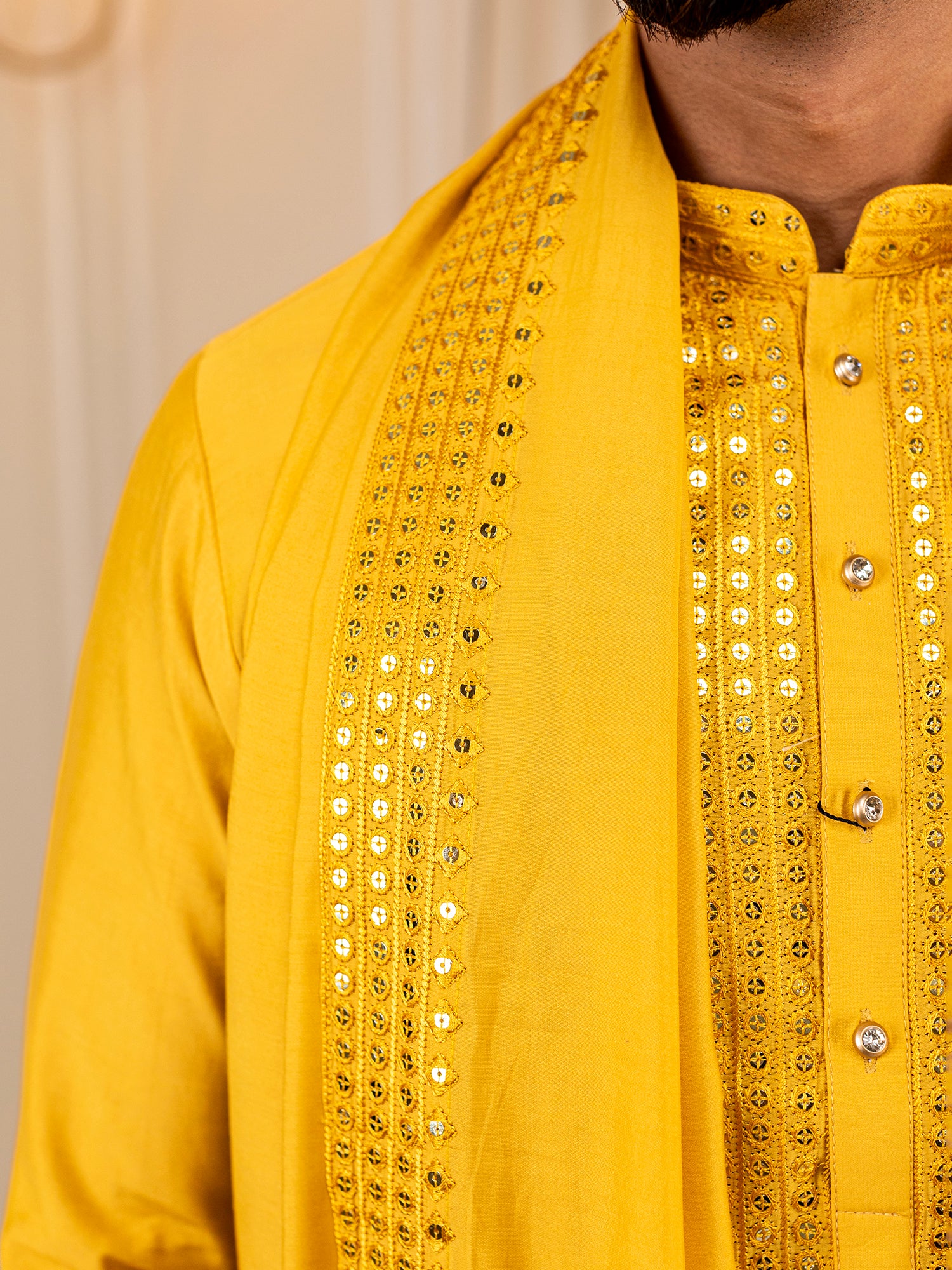 Vikram's Vibrant Velvet Kurta Set