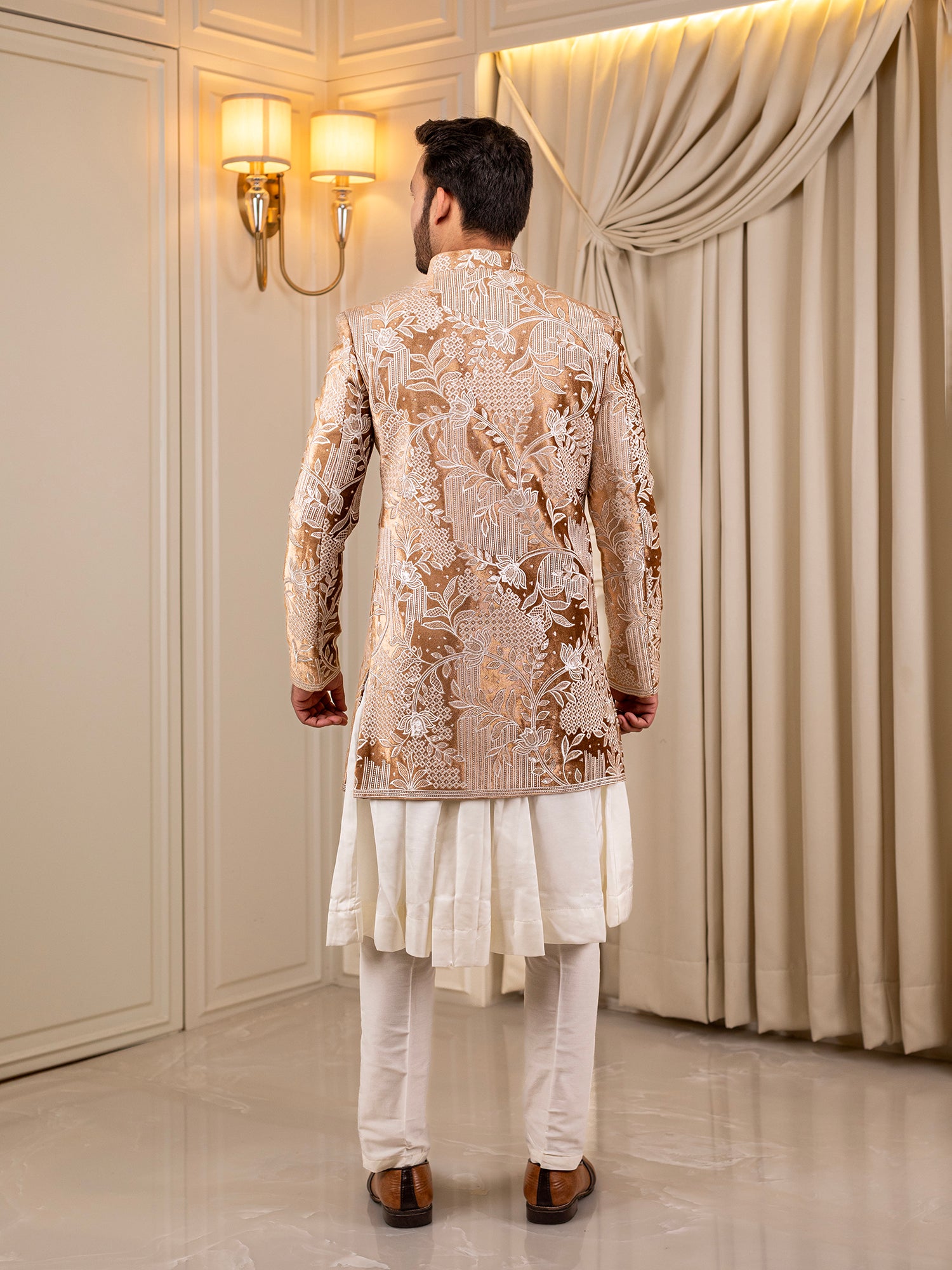 Crystal Cascade Indo Western Suit