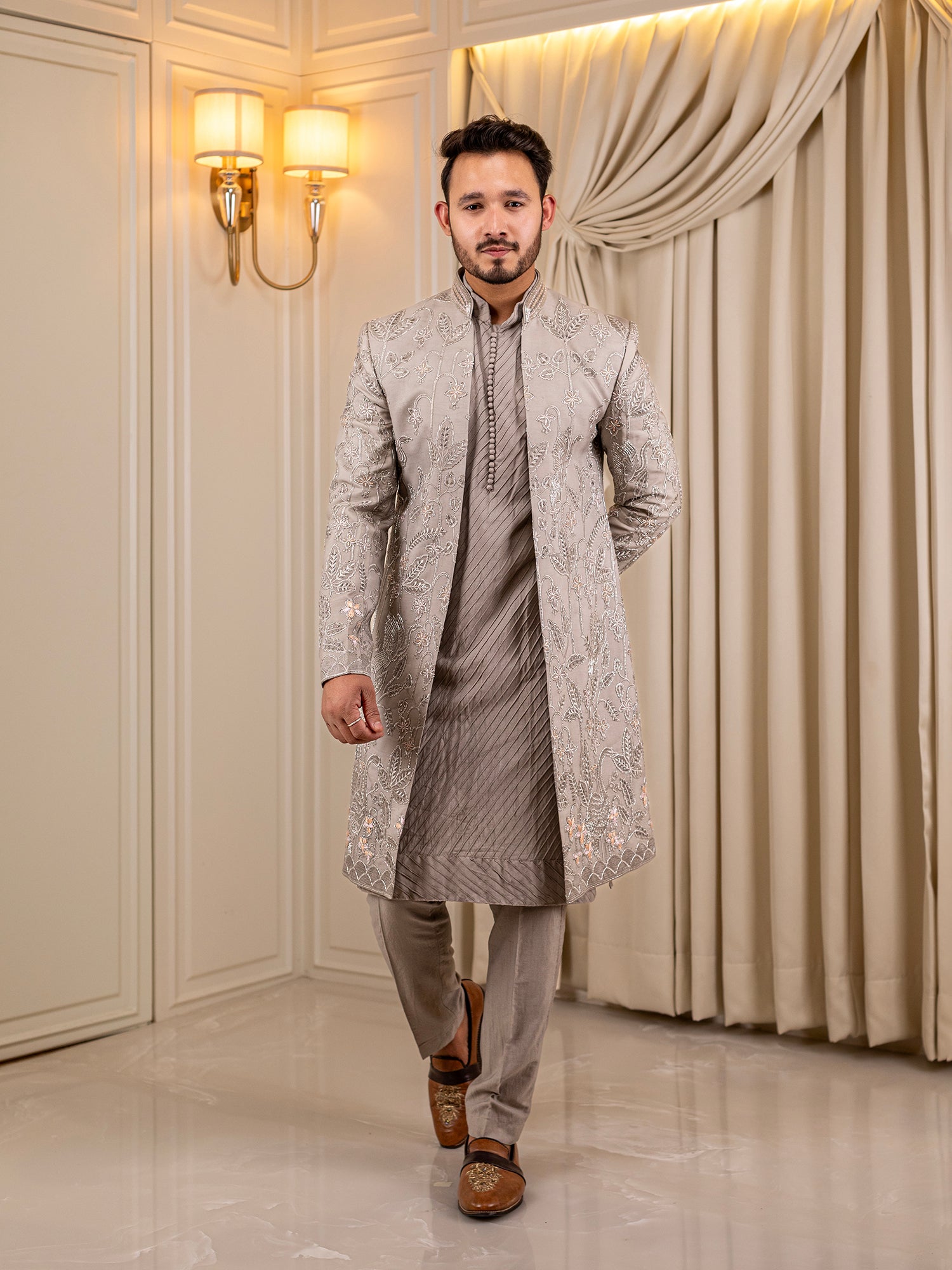 Velvet Vista Indo Western Suit