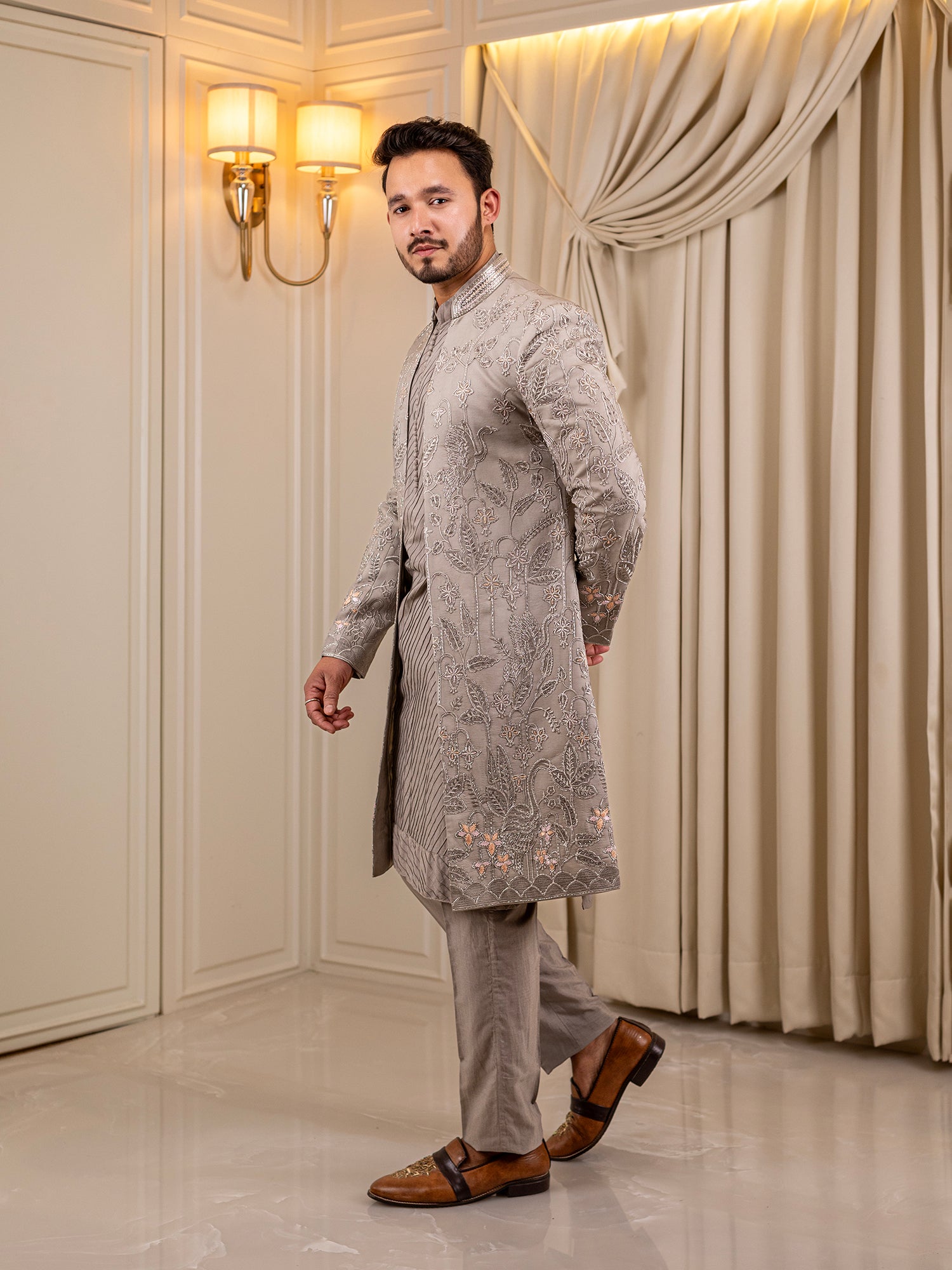 Velvet Vista Indo Western Suit