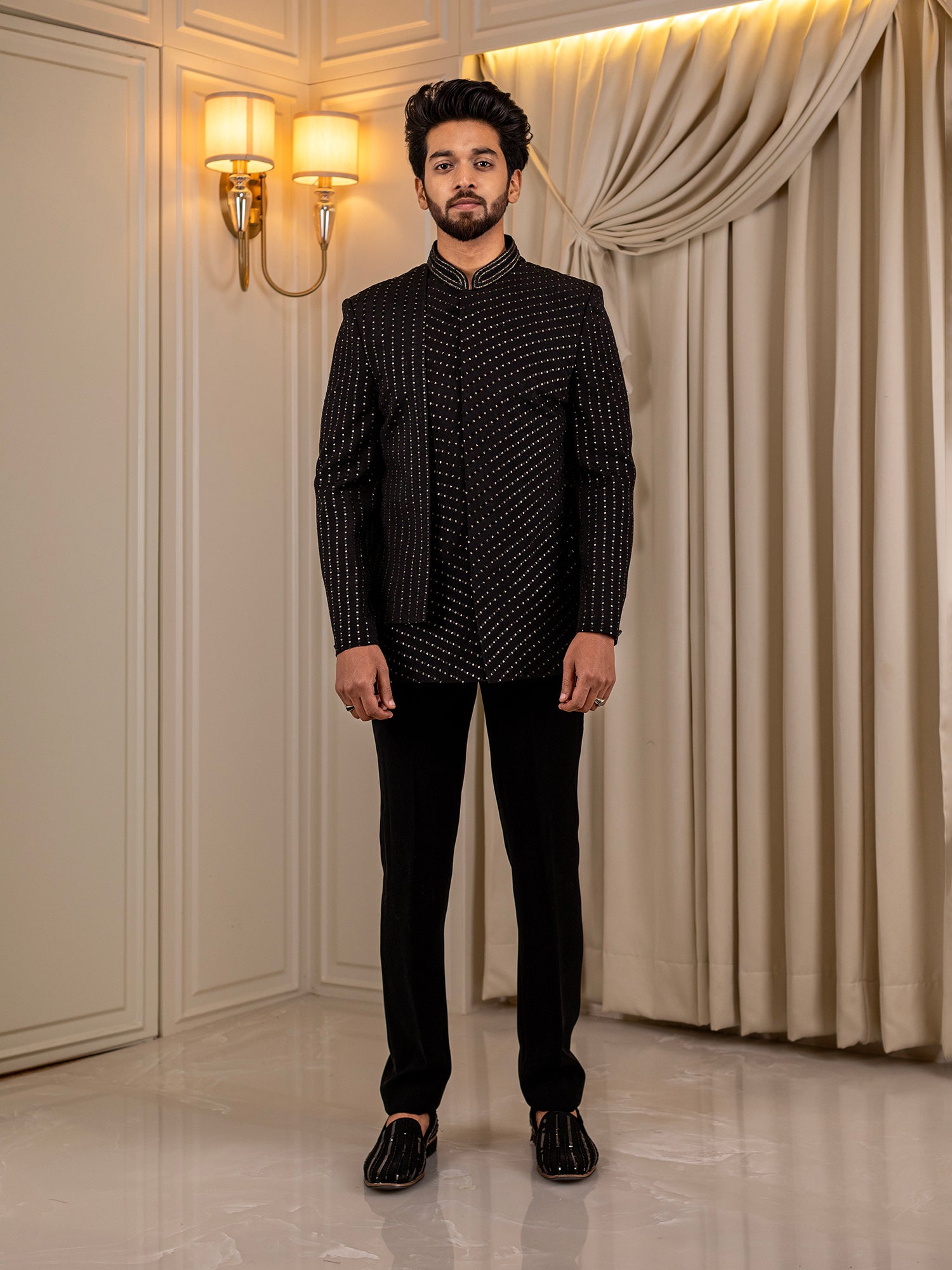 Ebony Maharaja Attire Jodhpuri Suit