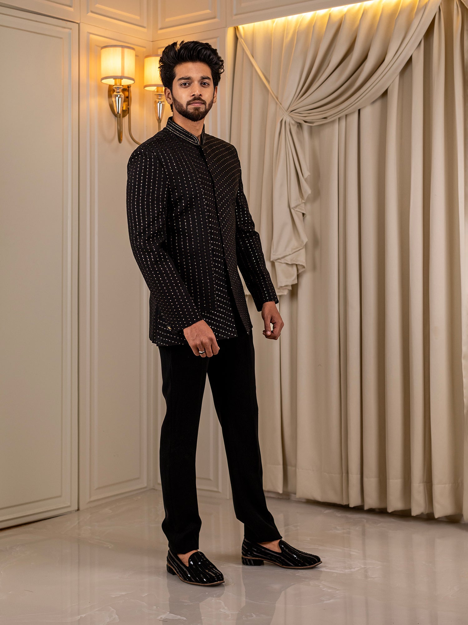 Ebony Maharaja Attire Jodhpuri Suit