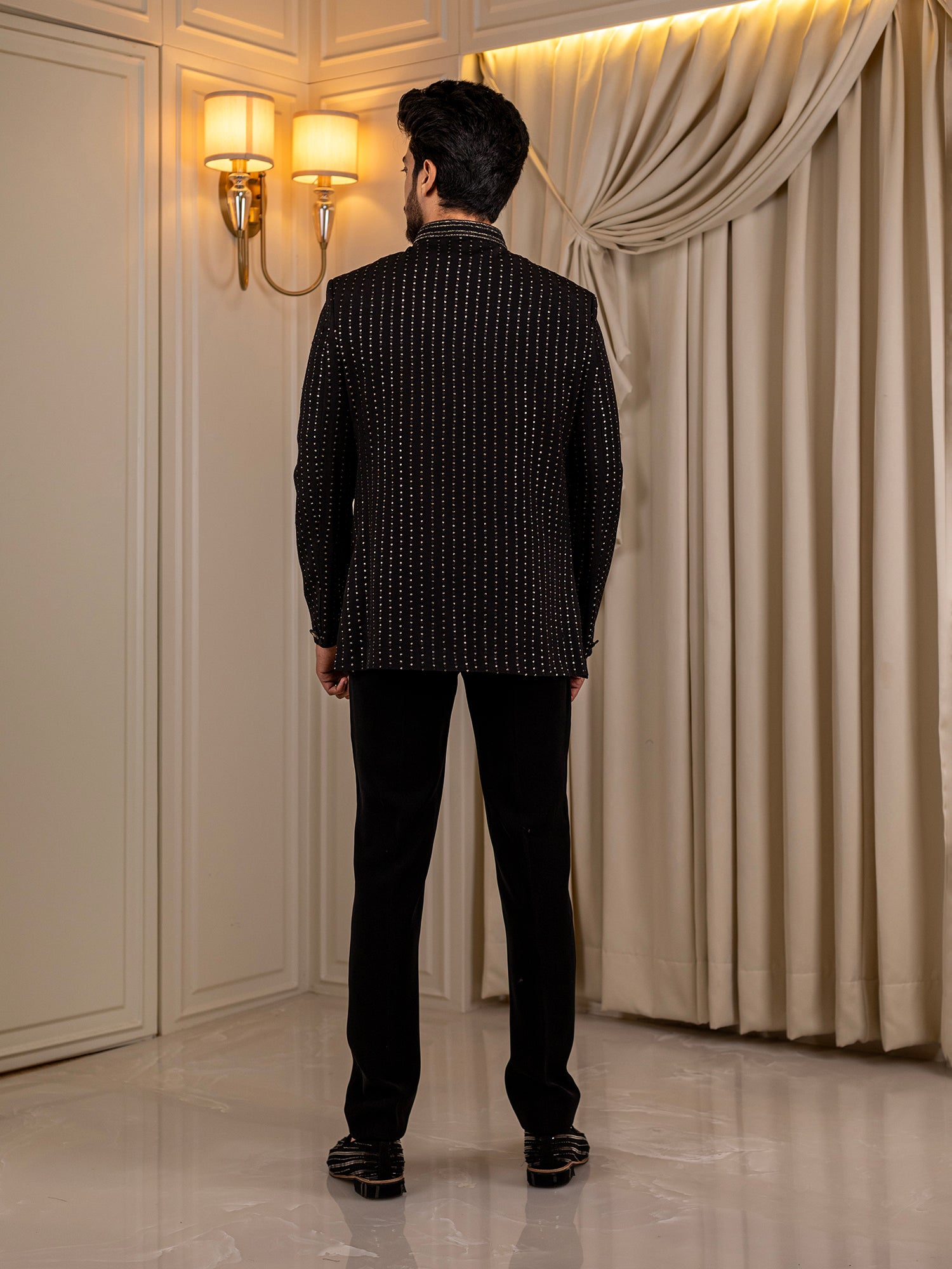 Ebony Maharaja Attire Jodhpuri Suit
