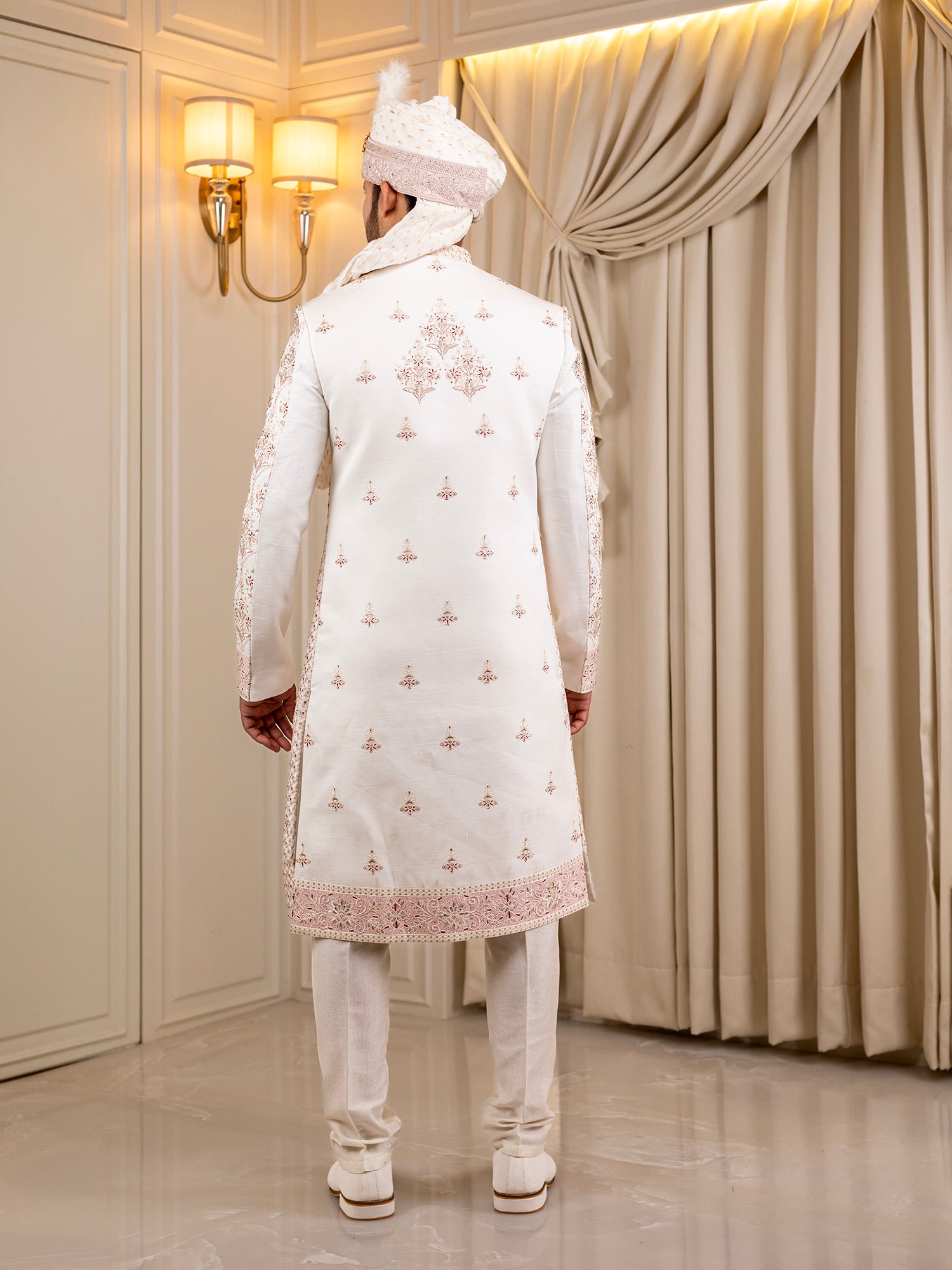 Aaradhya's Arctic Aura Sherwani