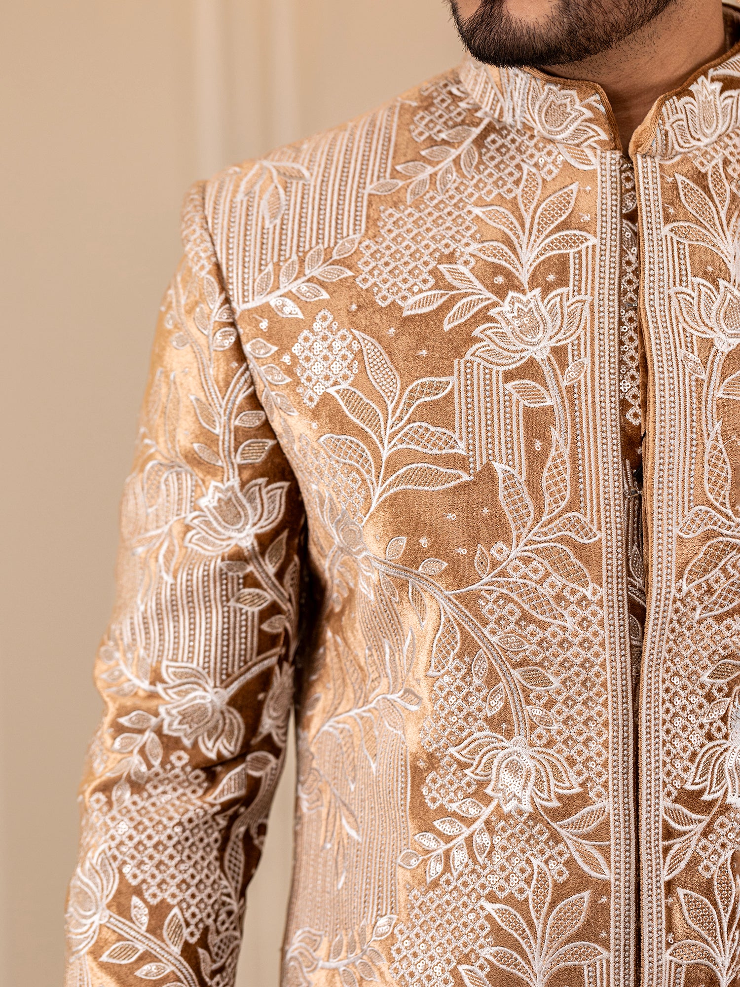 Crystal Cascade Indo Western Suit