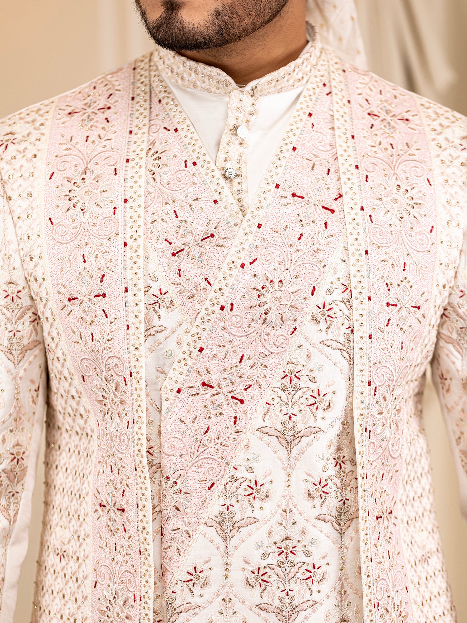 Aaradhya's Arctic Aura Sherwani