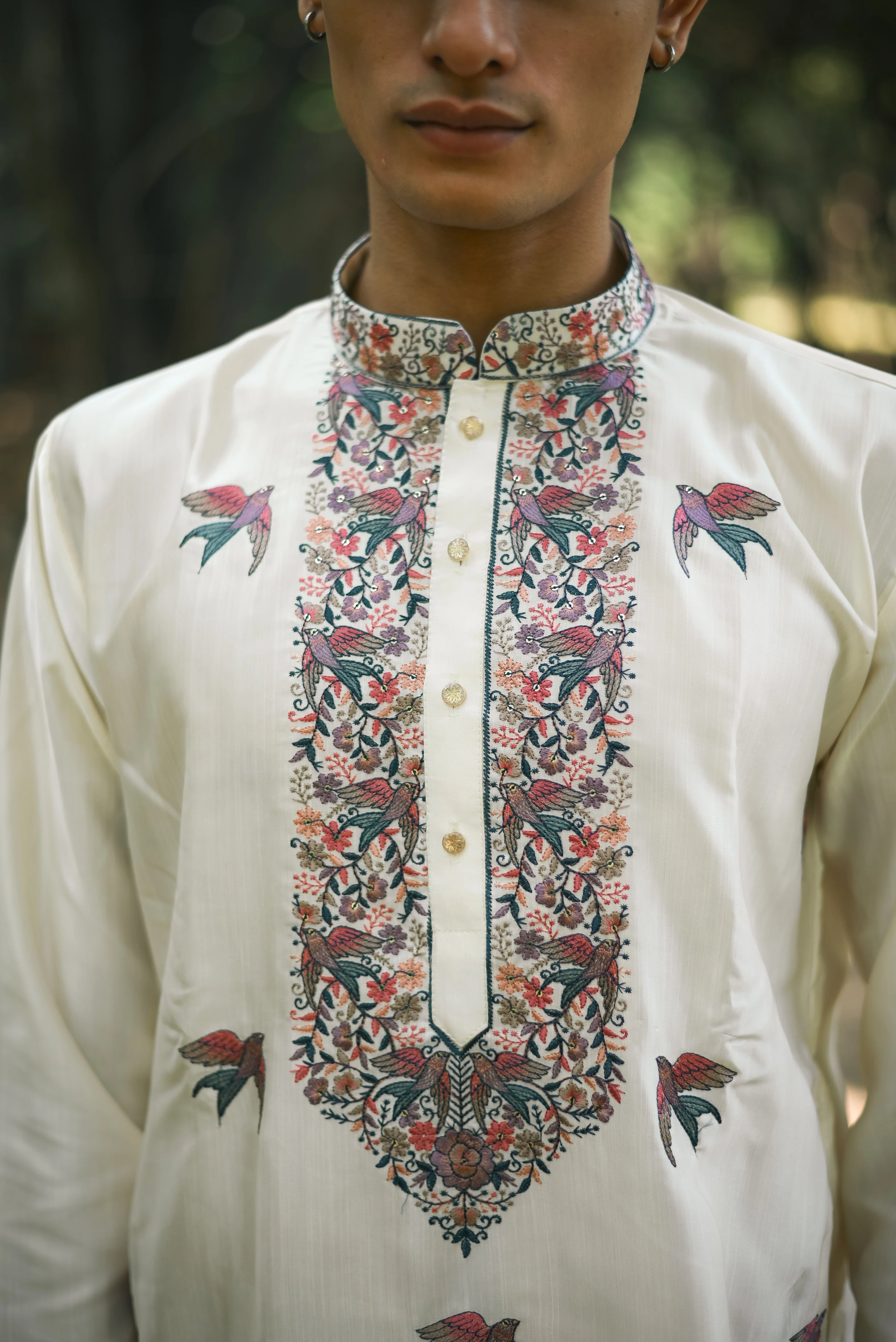 Bloom White Kenzo Festive Kurta Set