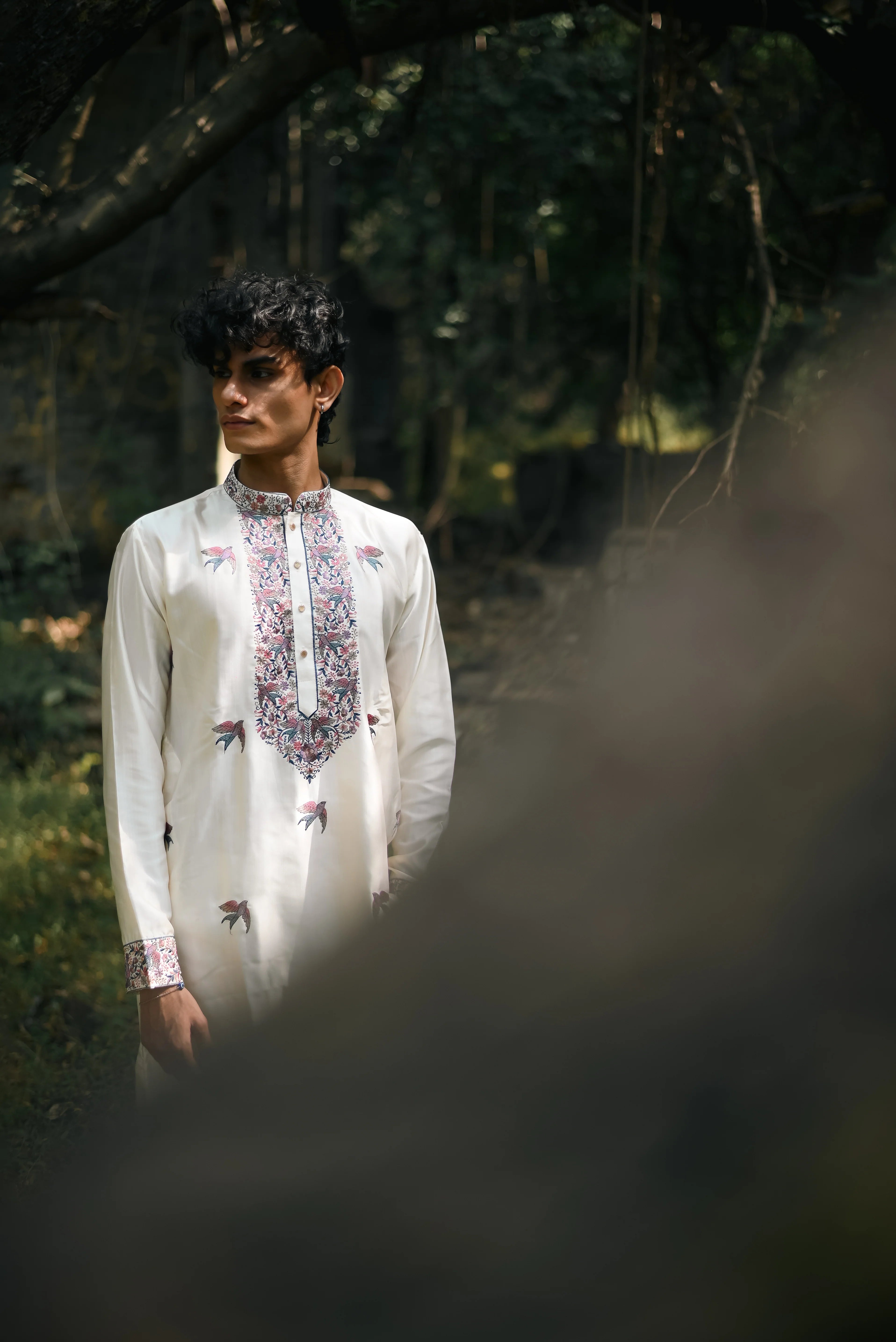 Bloom White Kenzo Festive Kurta Set