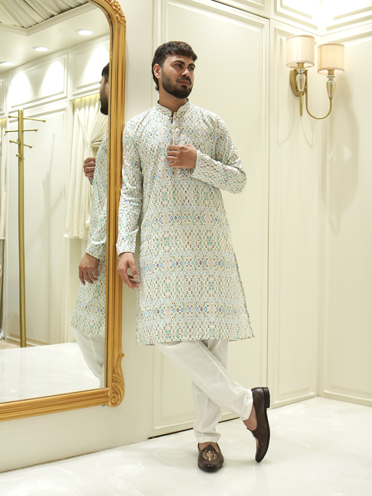 Festive Mosaic Kurta Set