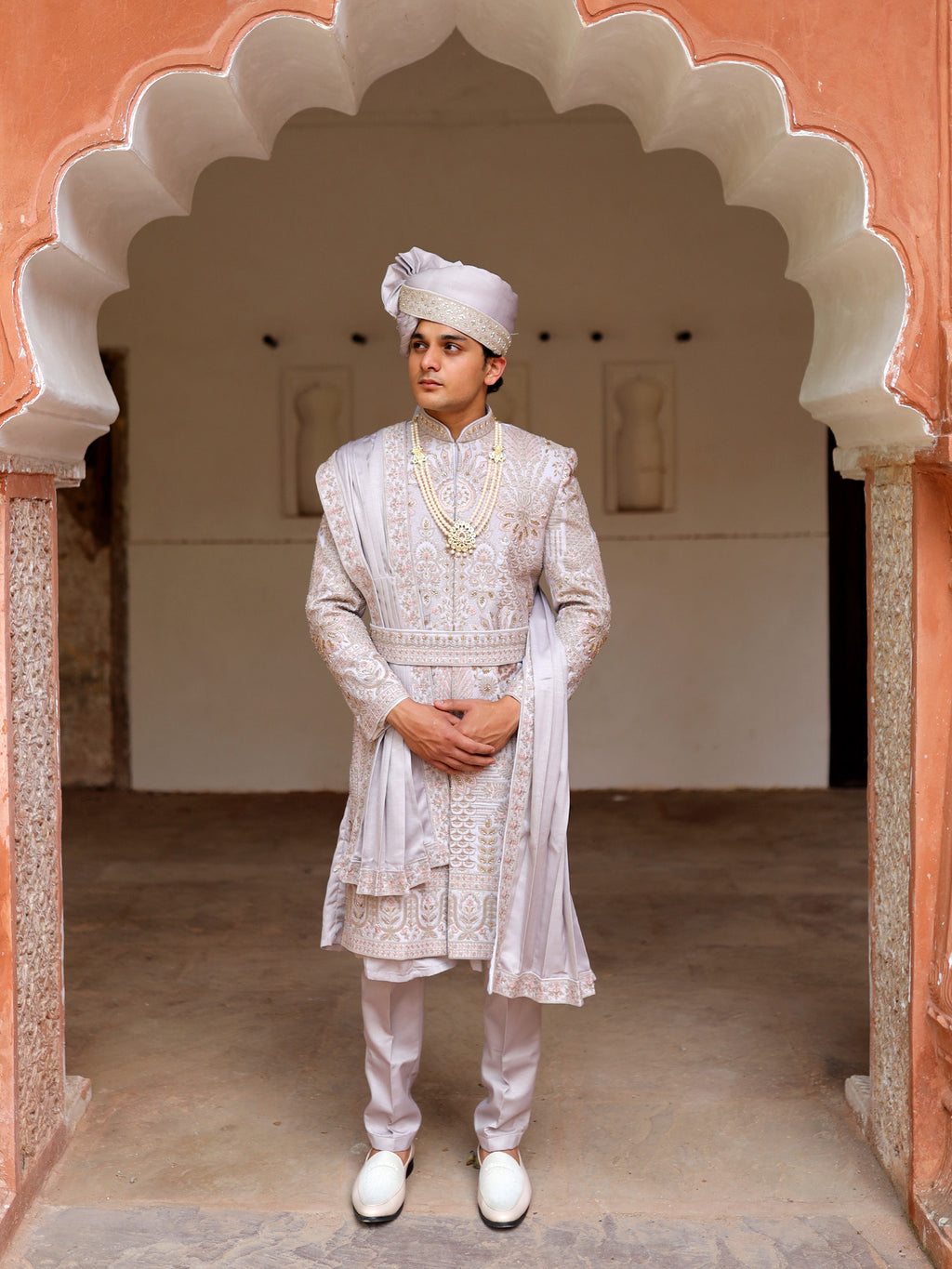 The Platinum Royale Sherwani