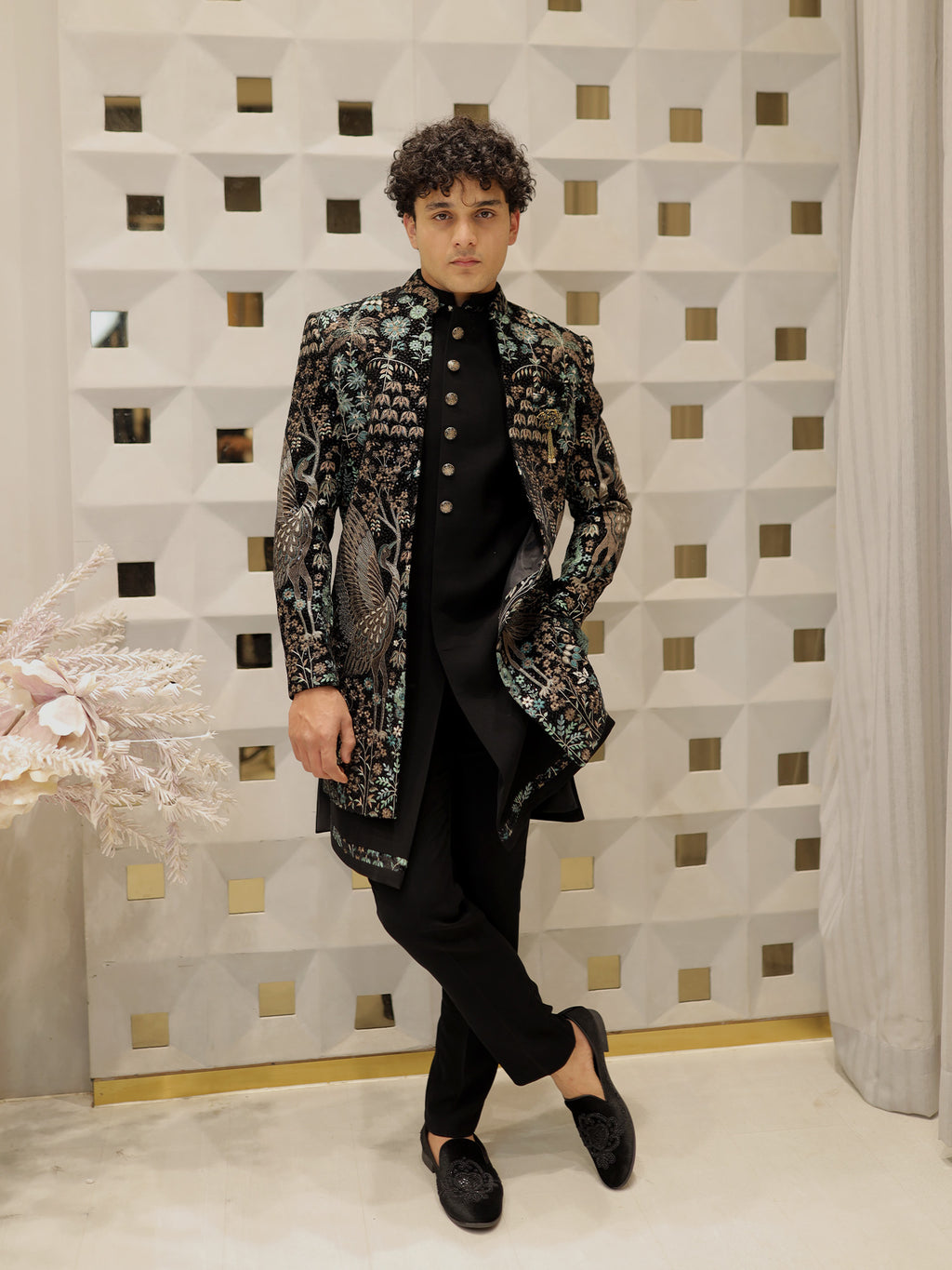 Teal Phoenix Indo-Western