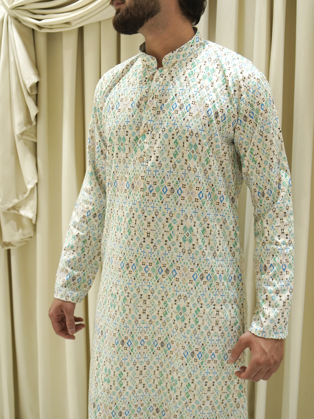 Festive Mosaic Kurta Set