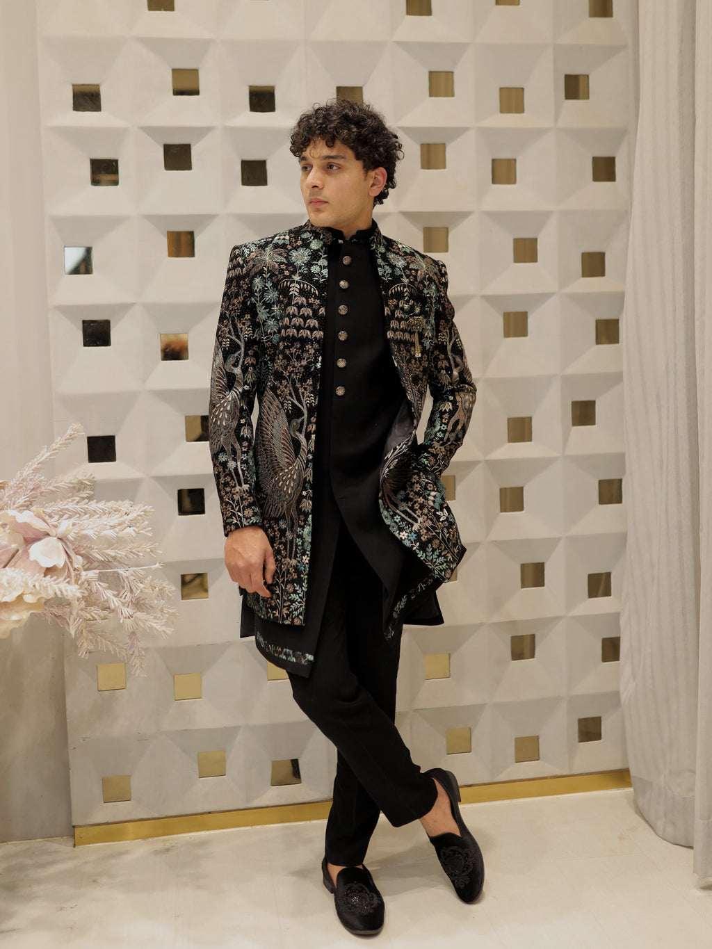 Teal Phoenix Indo-Western