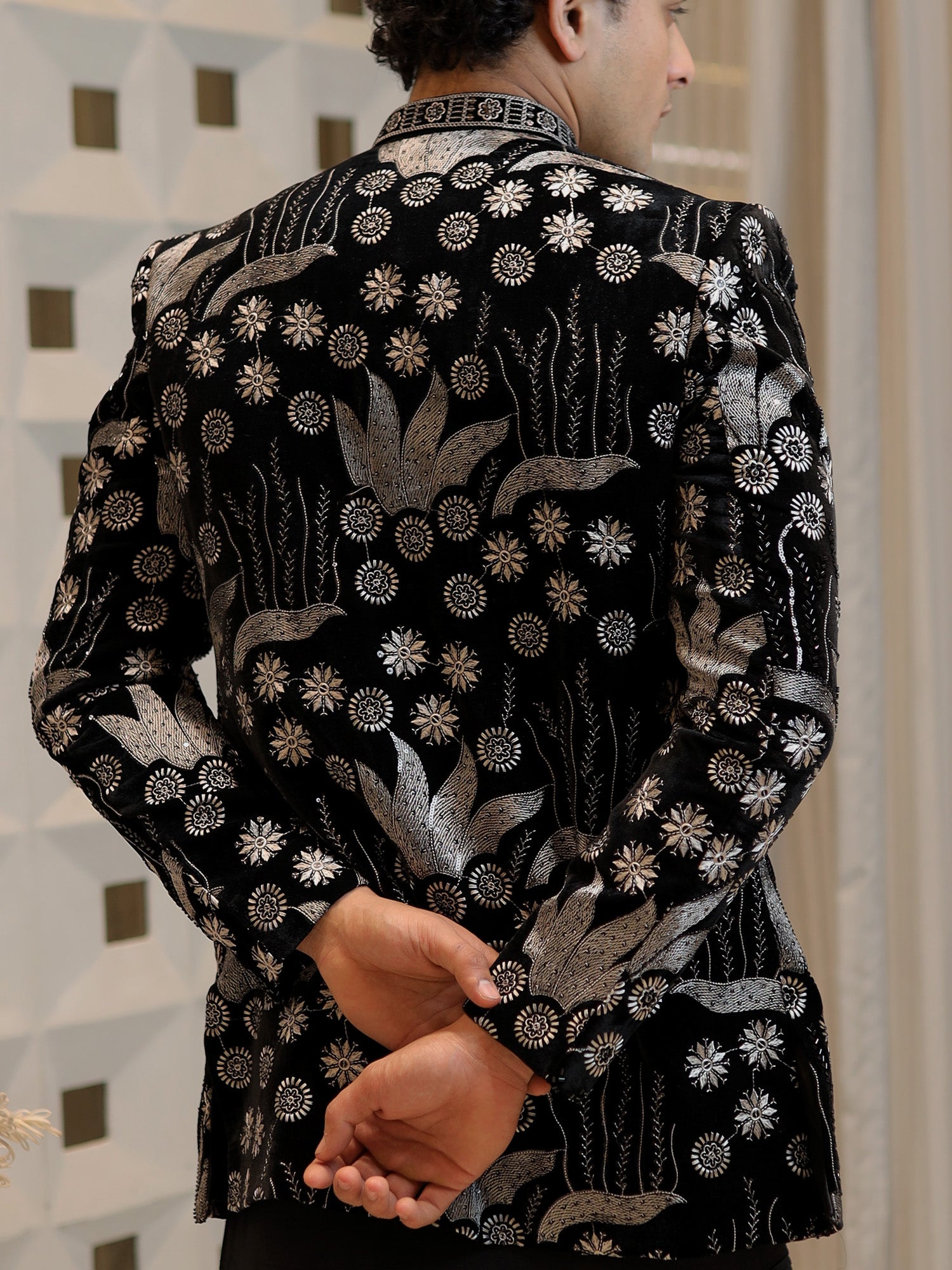 The Charcoal Fleur Reverie Indo-Western