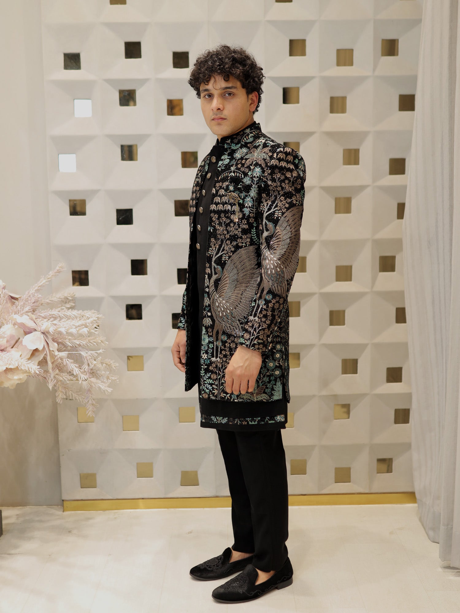 Teal Phoenix Indo-Western