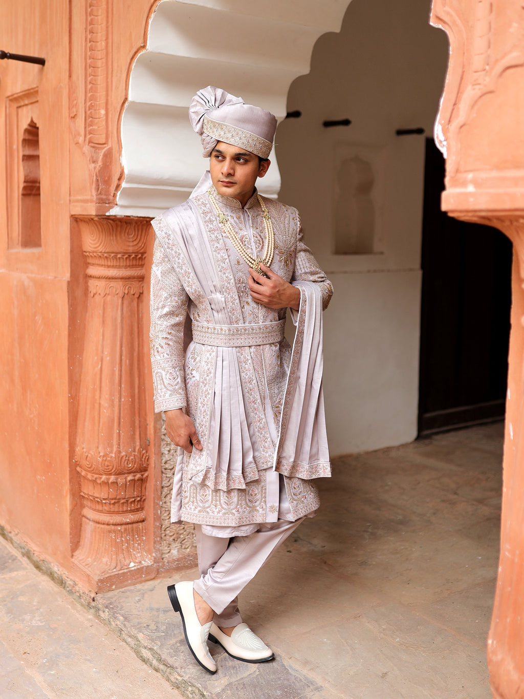 The Platinum Royale Sherwani