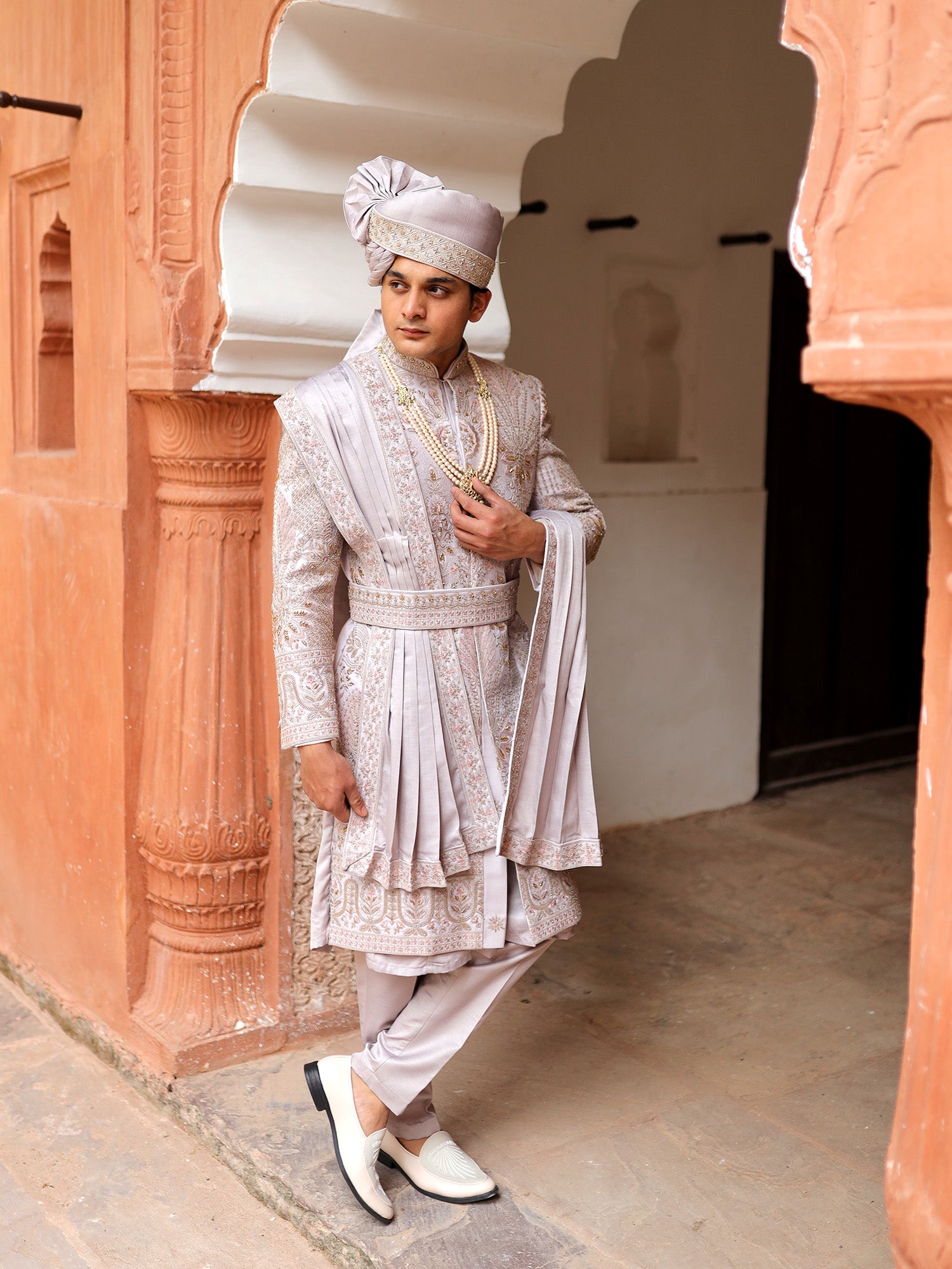 The Platinum Royale Sherwani