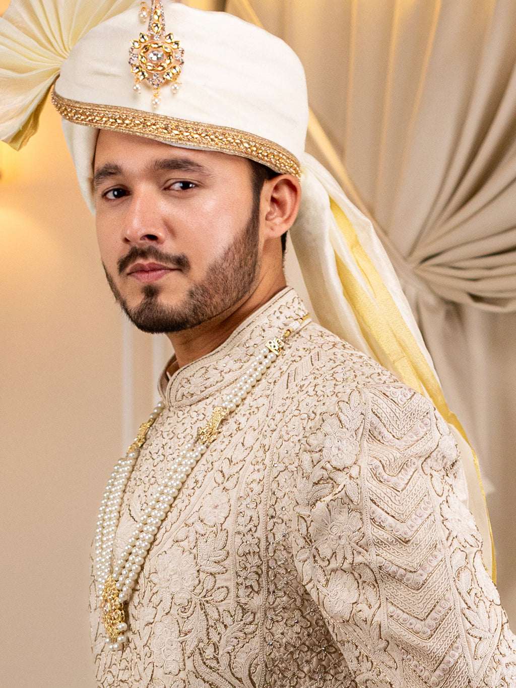 Golden Cream Eternity Mala