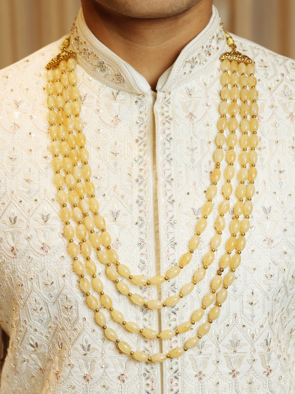 Golden Teardrop Symphony Mala