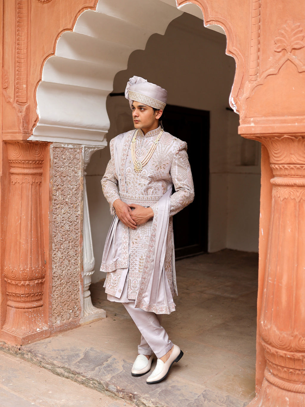 The Platinum Royale Sherwani