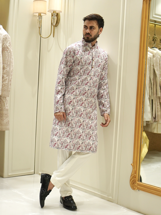 Cherry Blossom Dreams Kurta Set