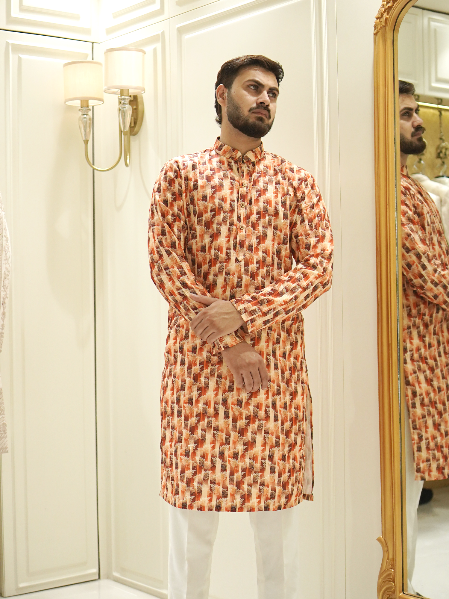 Saffron Tapestry Kurta Set