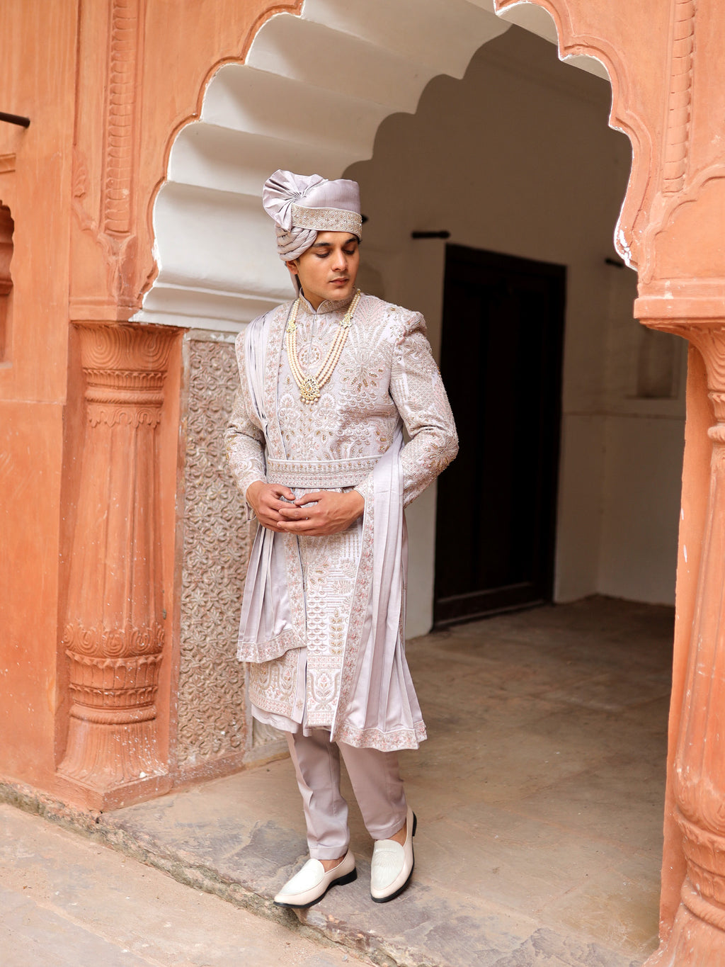 The Platinum Royale Sherwani