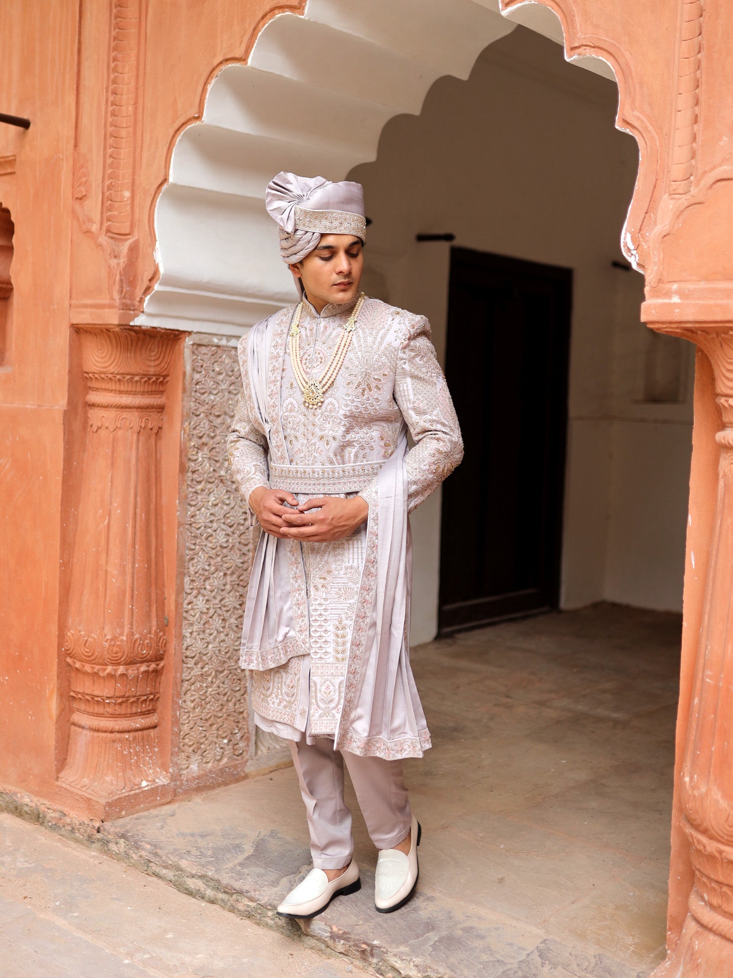 The Platinum Royale Sherwani
