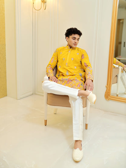 Imperial Marigold Kurta Set