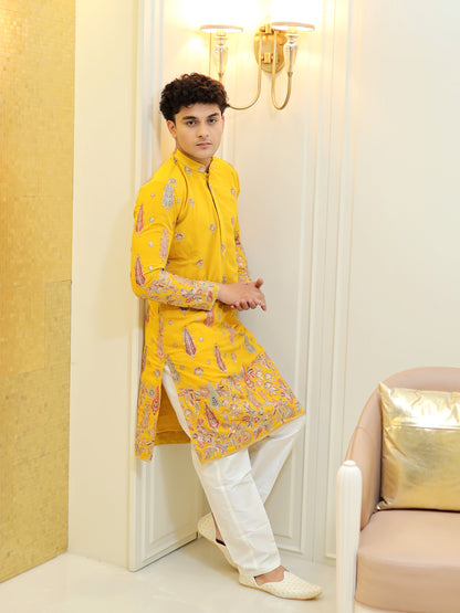 Imperial Marigold Kurta Set